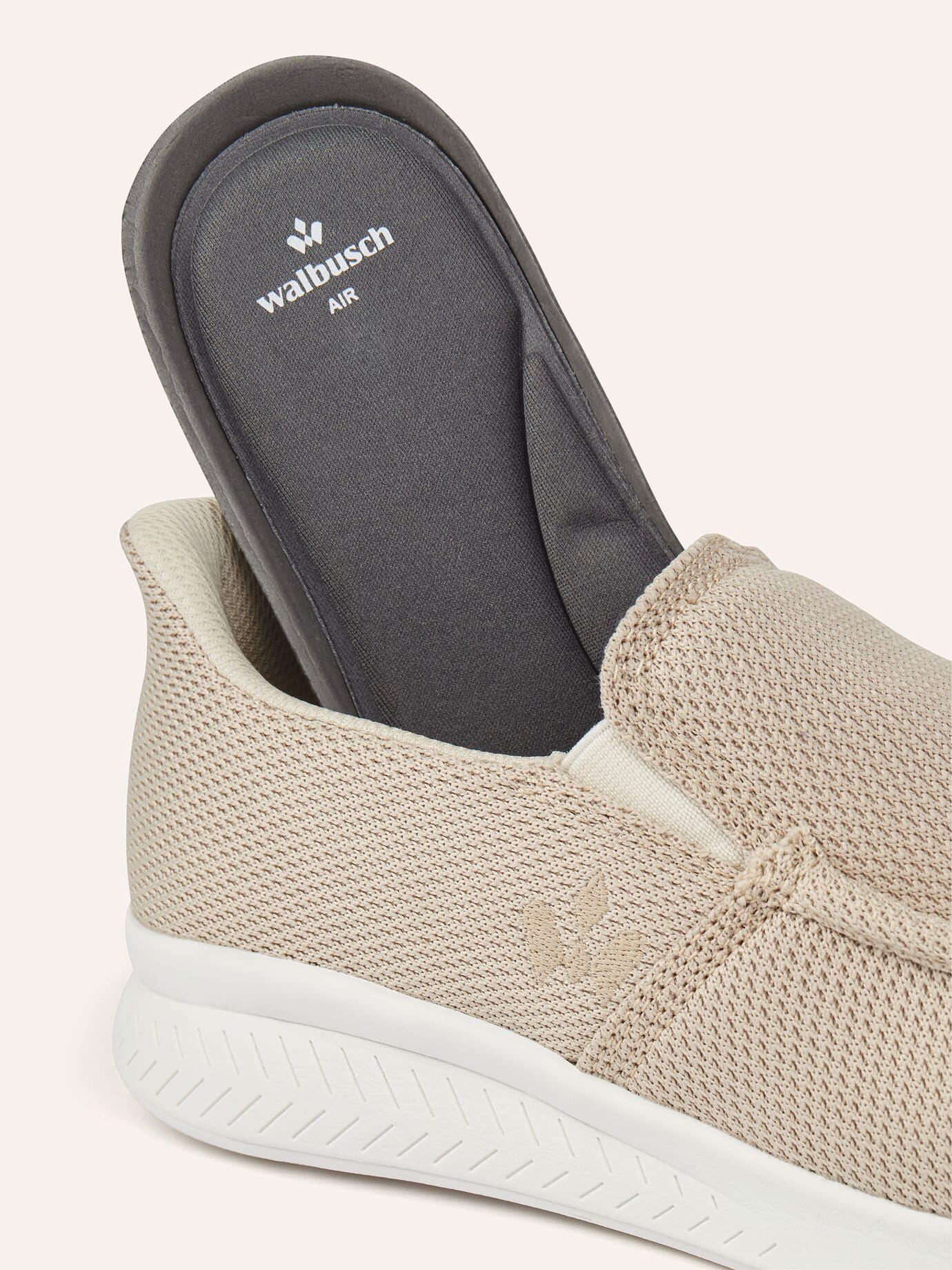Walbusch Komfortslipper Mühelos, , Farbe Beige, 44, mühelos anziehbar ultraleicht Herren 2