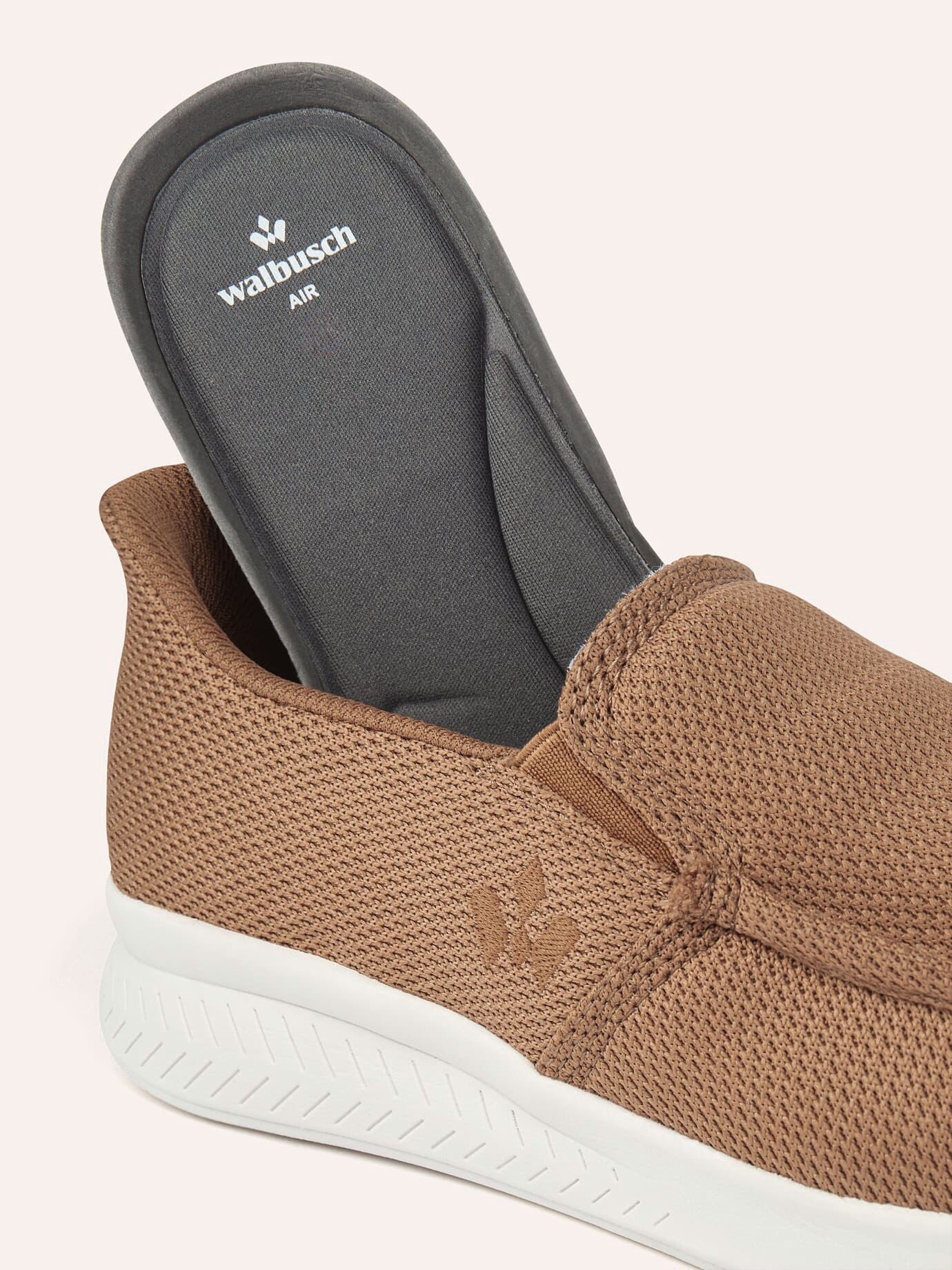 Walbusch Komfortslipper Mühelos, , Farbe Braun, 45, mühelos anziehbar ultraleicht Herren 3