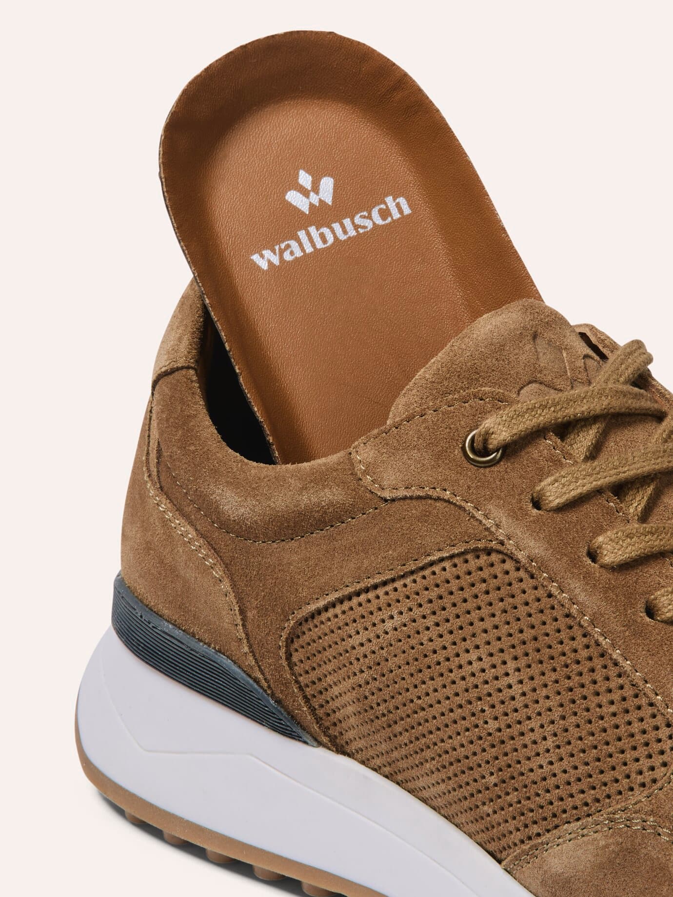 Walbusch Velours Perfo Sneaker Brown 41 3
