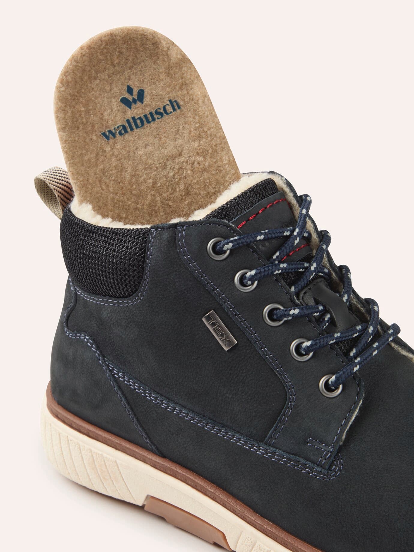 Walbusch Aquastop Thermo HighTop, , Farbe Blau, 41, innen warmer Webpelz mit Reißverschluss Herren 3