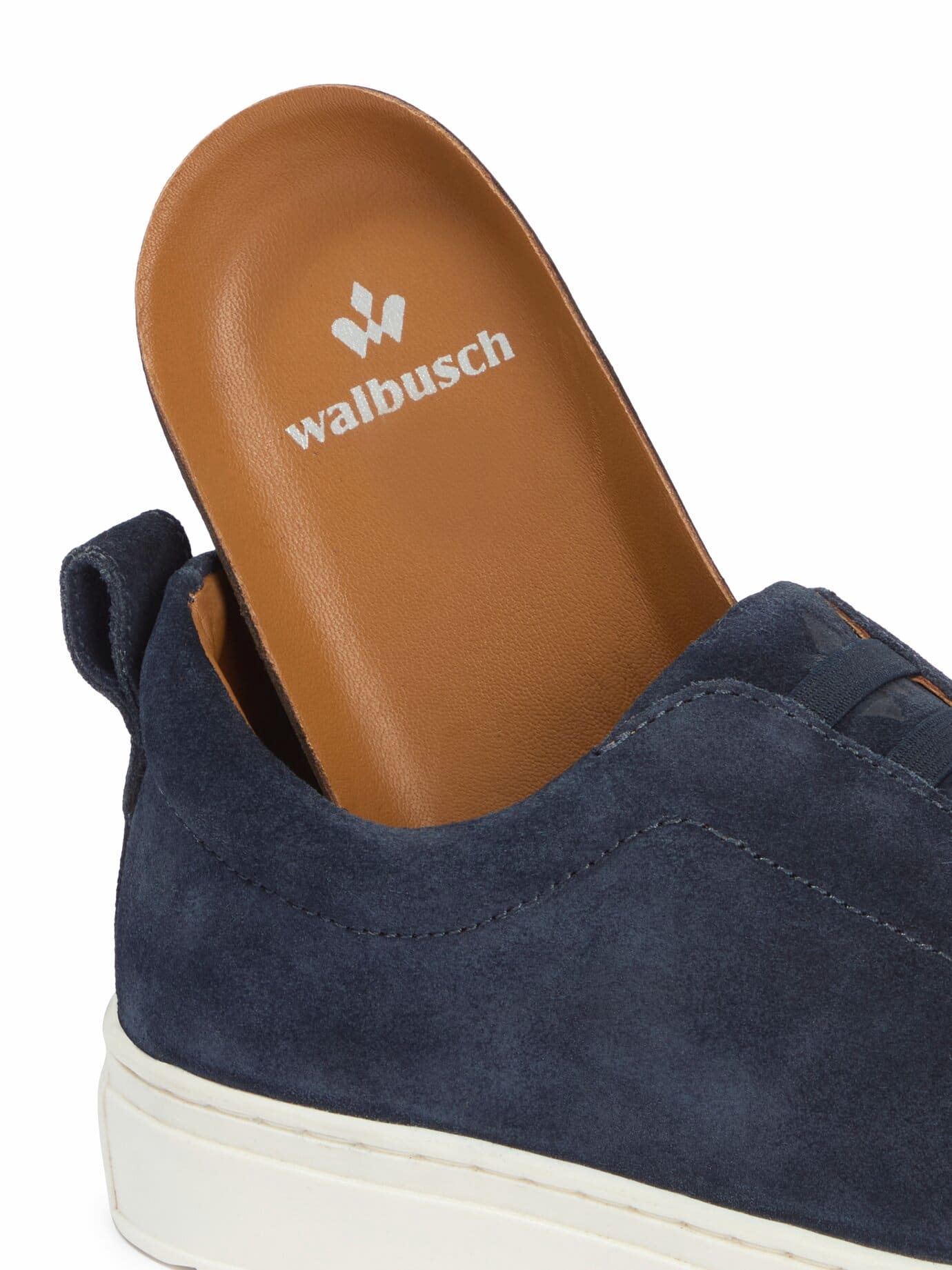 Walbusch Smart Casual Sneaker, noch offen: Größenlauf, Farbe Blau, 39, ohne Schnüren atmungsaktives Lederfutter Herren 3