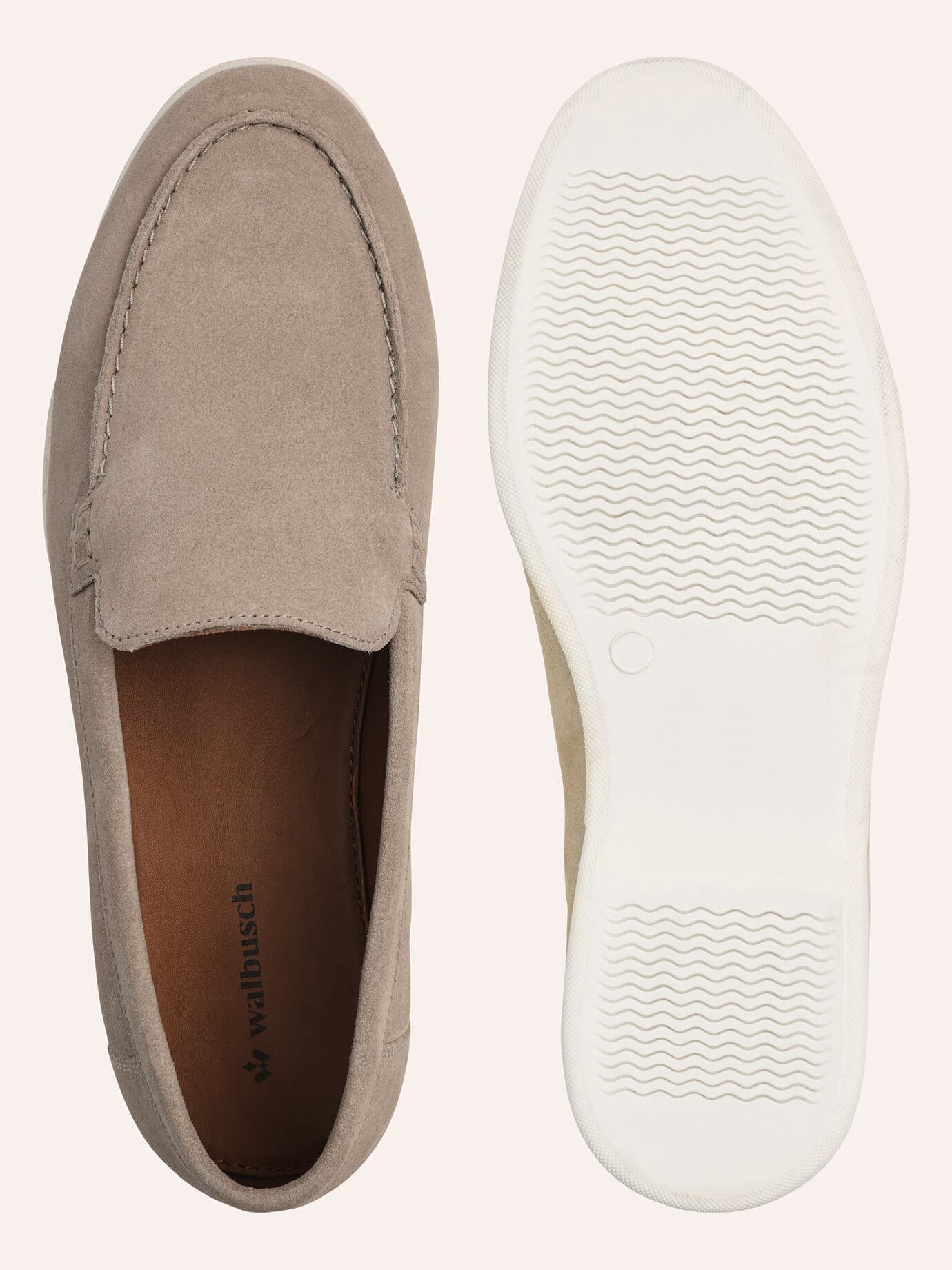 Walbusch Velours Loafer Beige 41 2