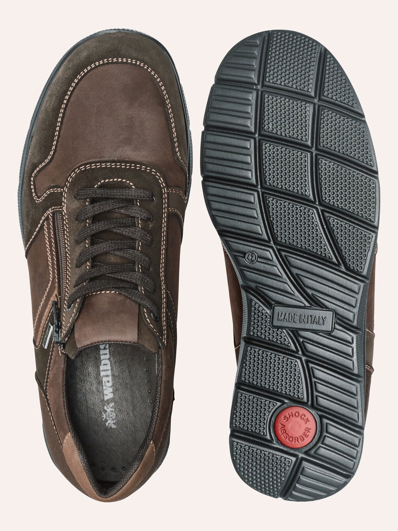 Walbusch Aquastop Sneaker Brown 39 3