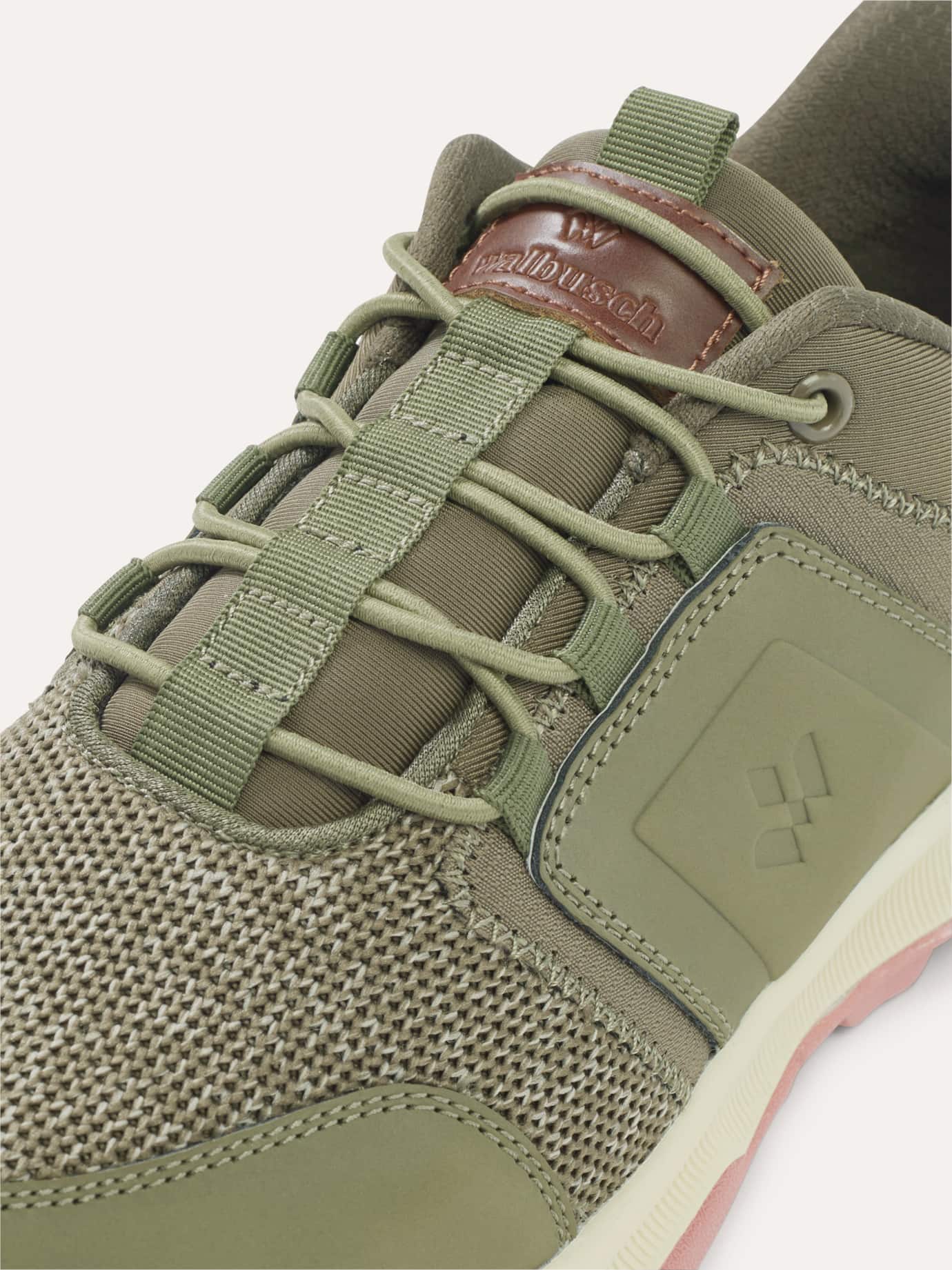 Walbusch Materialmix Sneaker Mühelos, , Farbe Grün, 41, mühelos anziehbar funktioneller Materialmix Herren 4