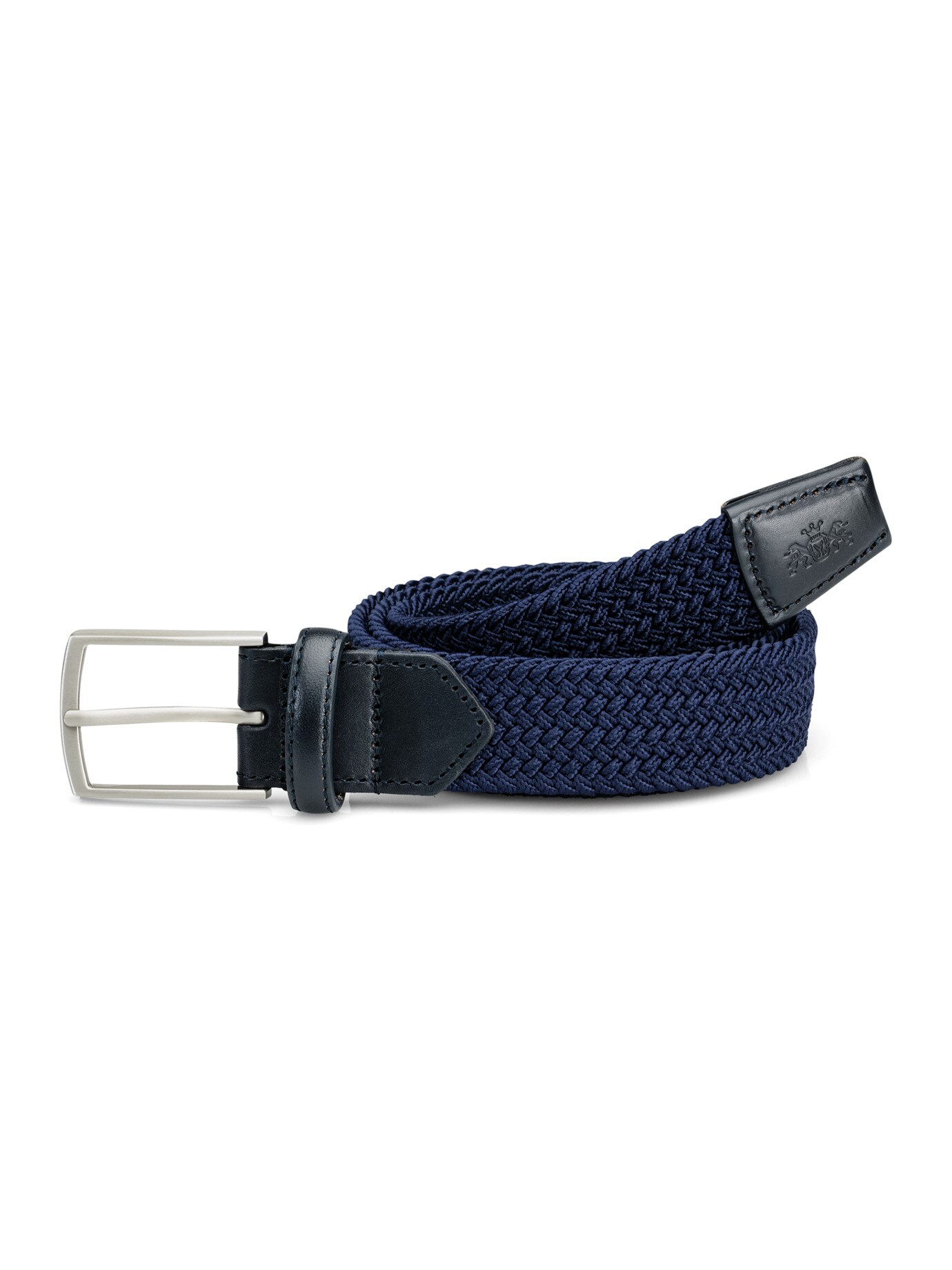 Walbusch Dehn-Flechtbandgürtel Blau male 90,cm