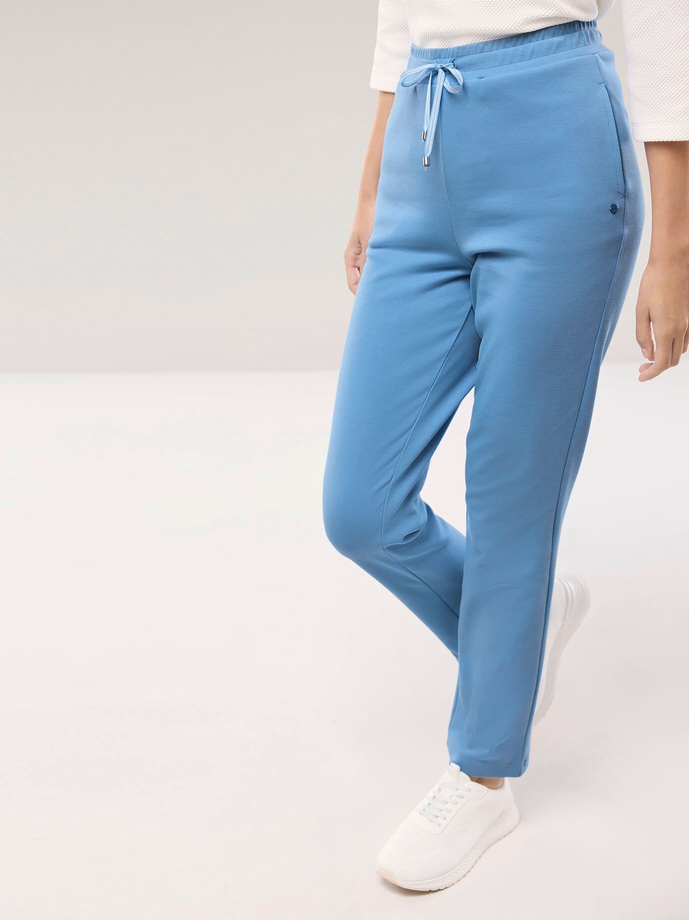 Walbusch Cotton Stretch Trousers Blue 38 5