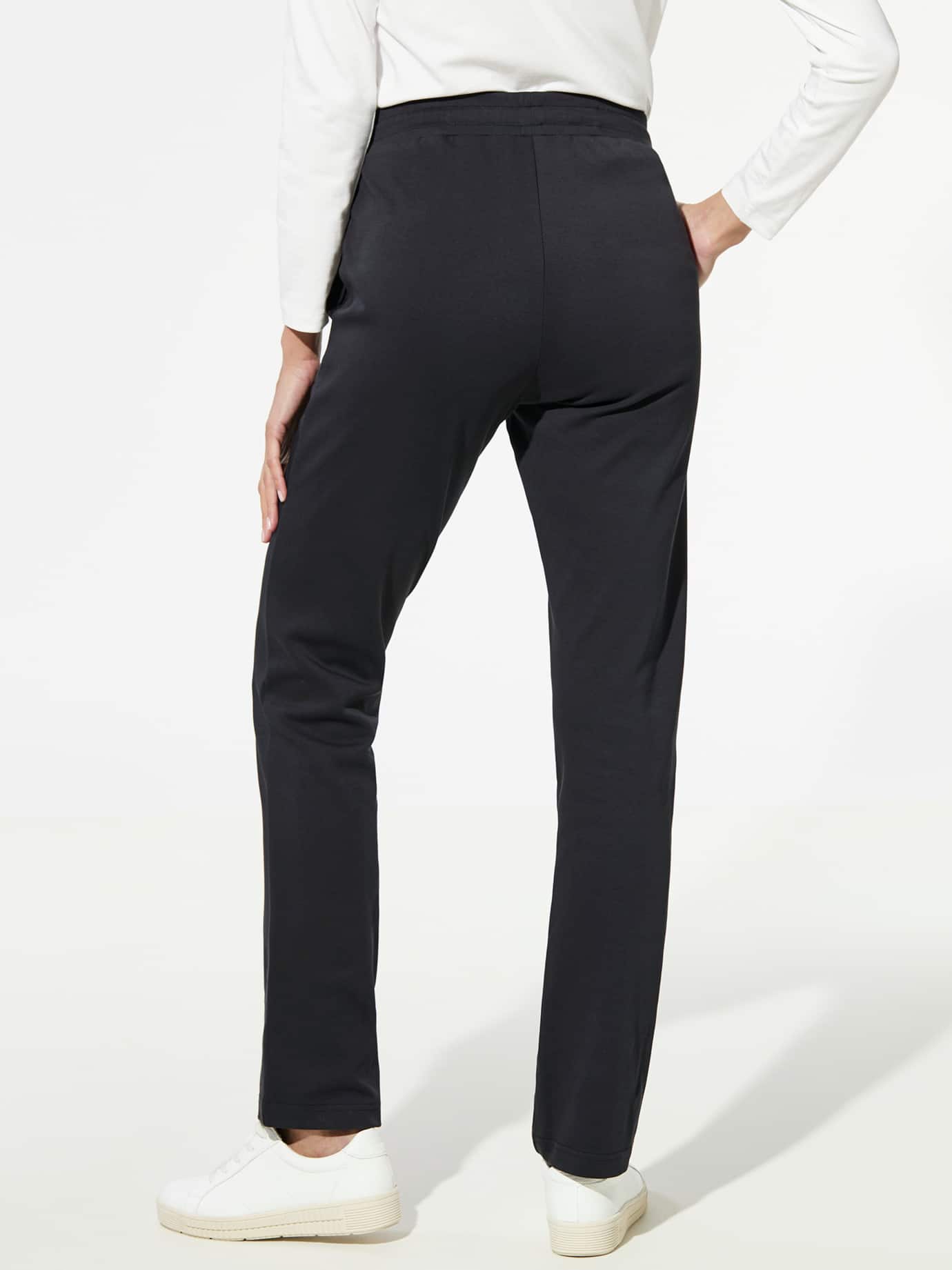 Walbusch Baumwollstretch Hose Schwarz 36 3