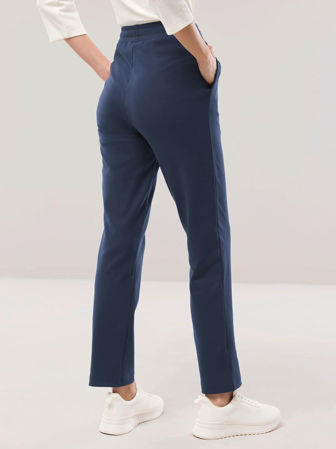 Walbusch Cotton Stretch Trousers Blue 38 3