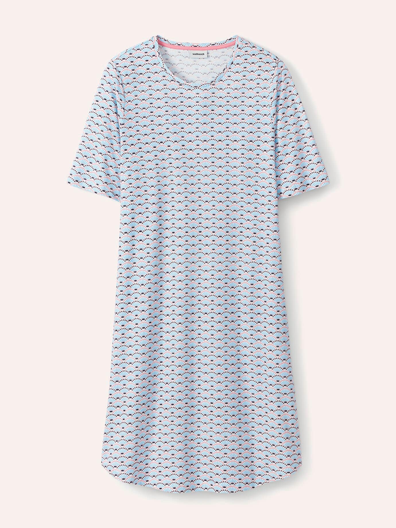 Walbusch Schlafshirt Everynight, normale Größen, Farbe Blau, 36, weicher Baumwoll-Jersey herrlich bequem Damen 3