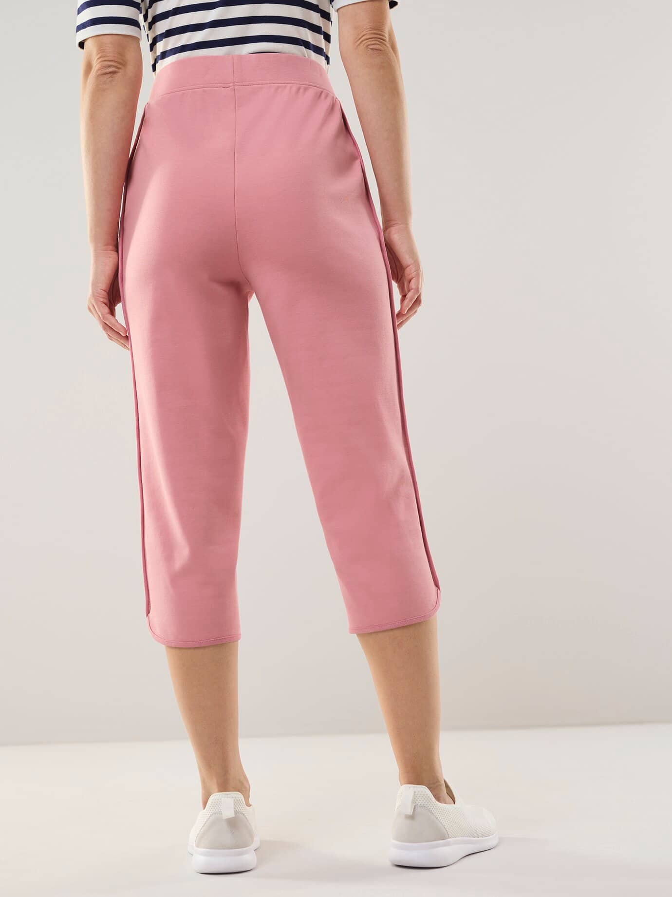 Walbusch Baumwollstretch Caprihose, normale Größen, Farbe Rosa, 48, hautsympathische Baumwolle bequem dank Elasthan Damen 3