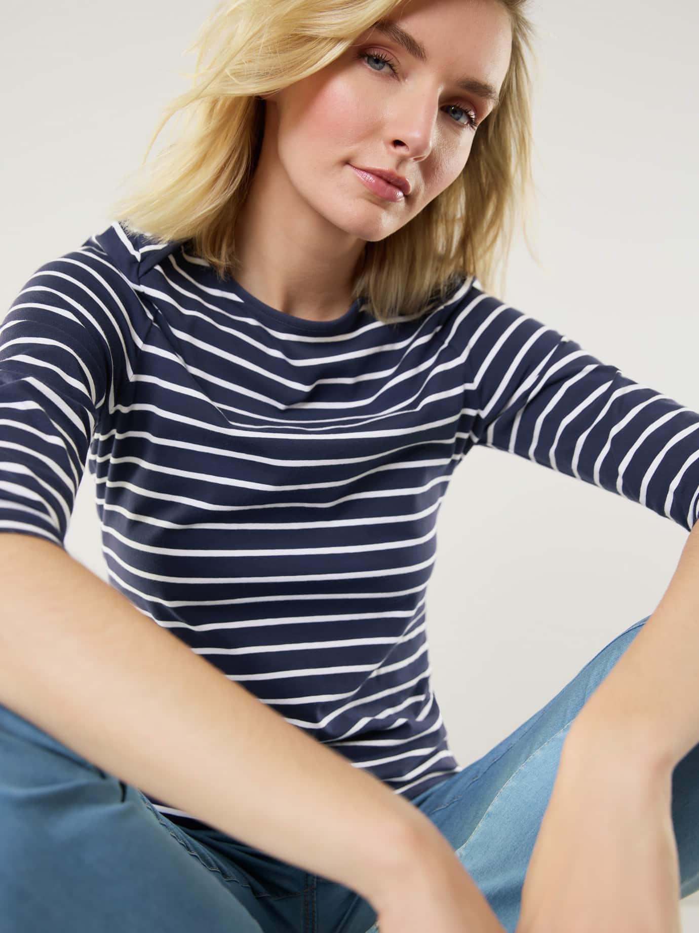 Walbusch la Ville Striped Shirt Blue 46 6