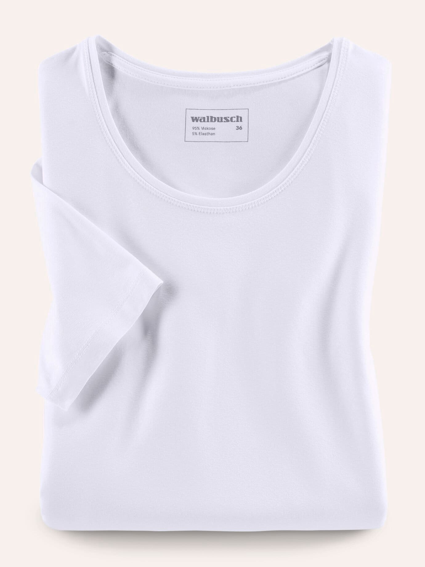 Walbusch Viskose-Shirt White 38 3