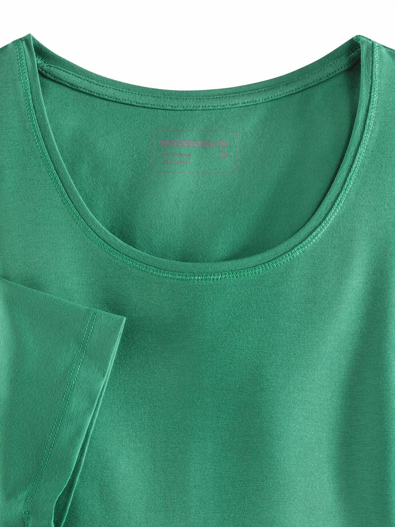Walbusch Viskose-Shirt, , Farbe Grün, 40, zart glänzende Viskose bequemer Schnitt Damen 4