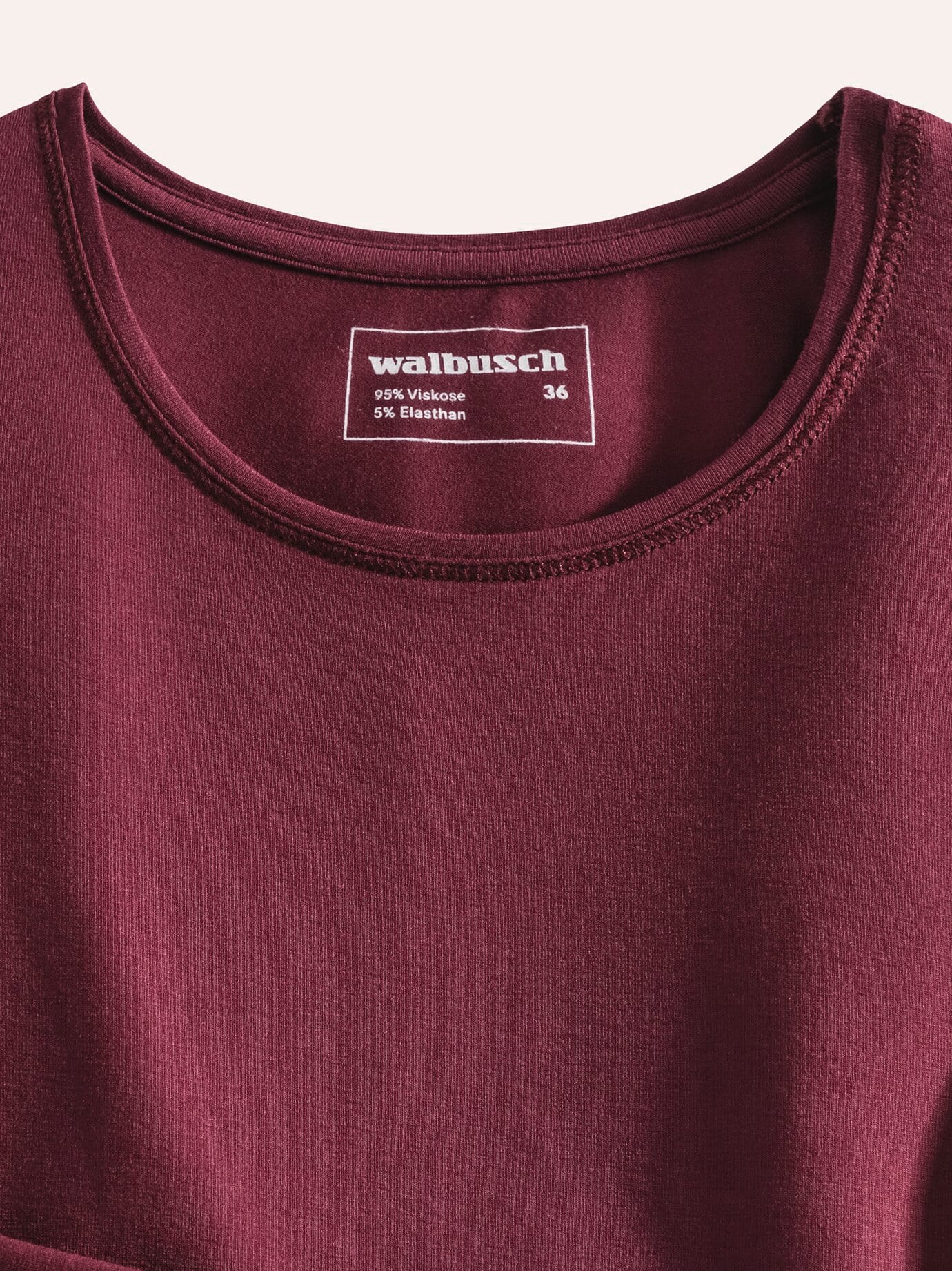 Walbusch Viskose-Shirt Langarm, normale Größen, Farbe Rot, 48, weichfließende Viskose bequem durch Elasthan Damen 8