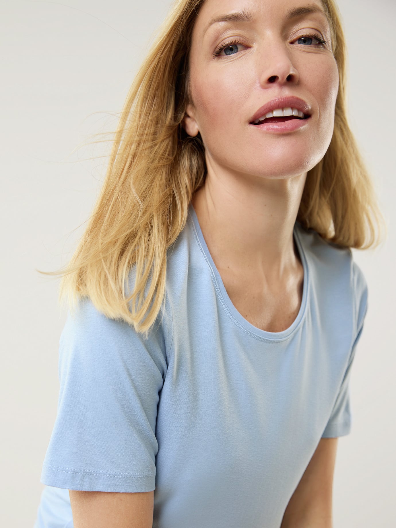 Walbusch Viskose-Shirt Blue 38 6