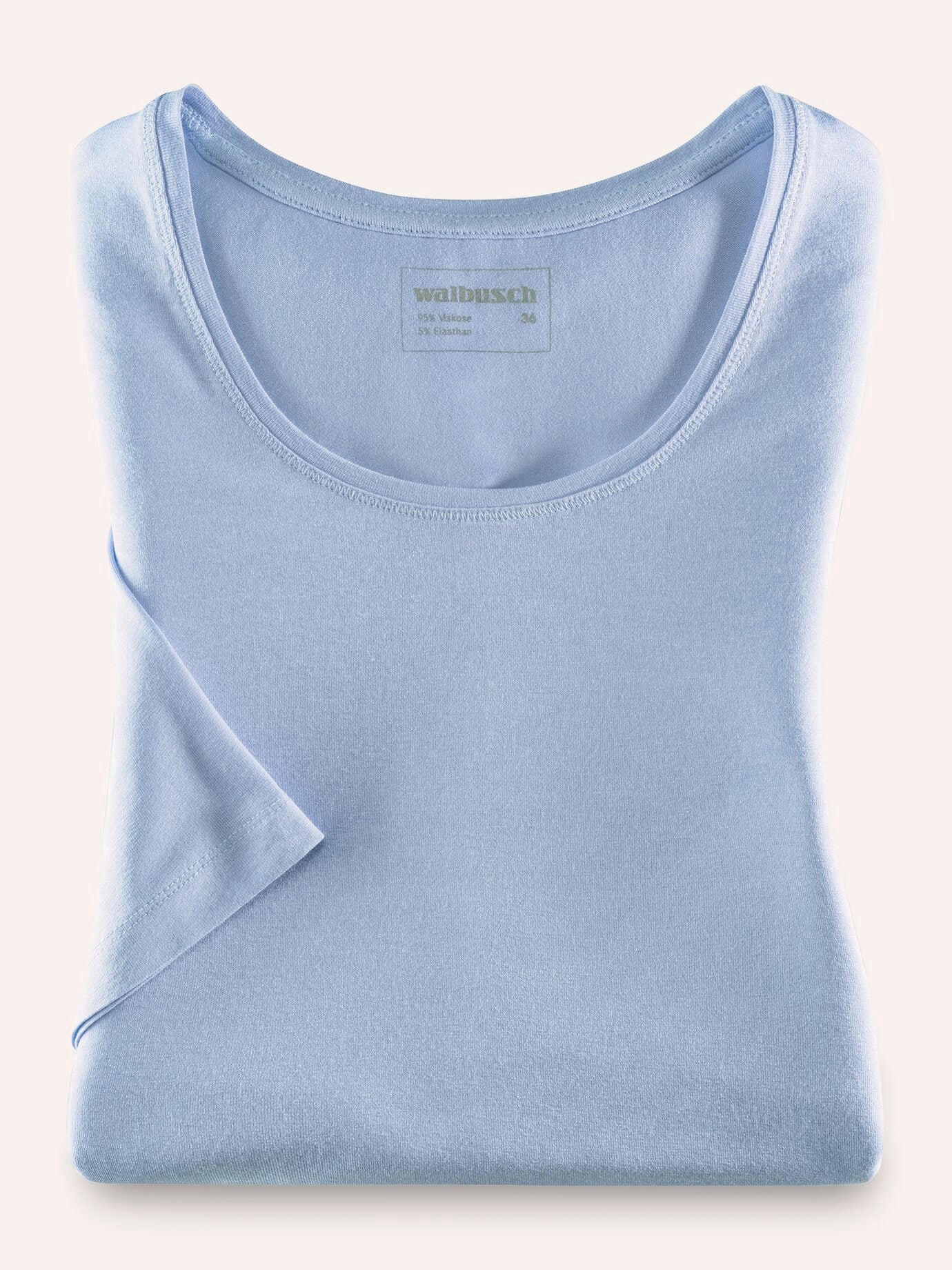 Walbusch Viskose-Shirt Blue 38 7