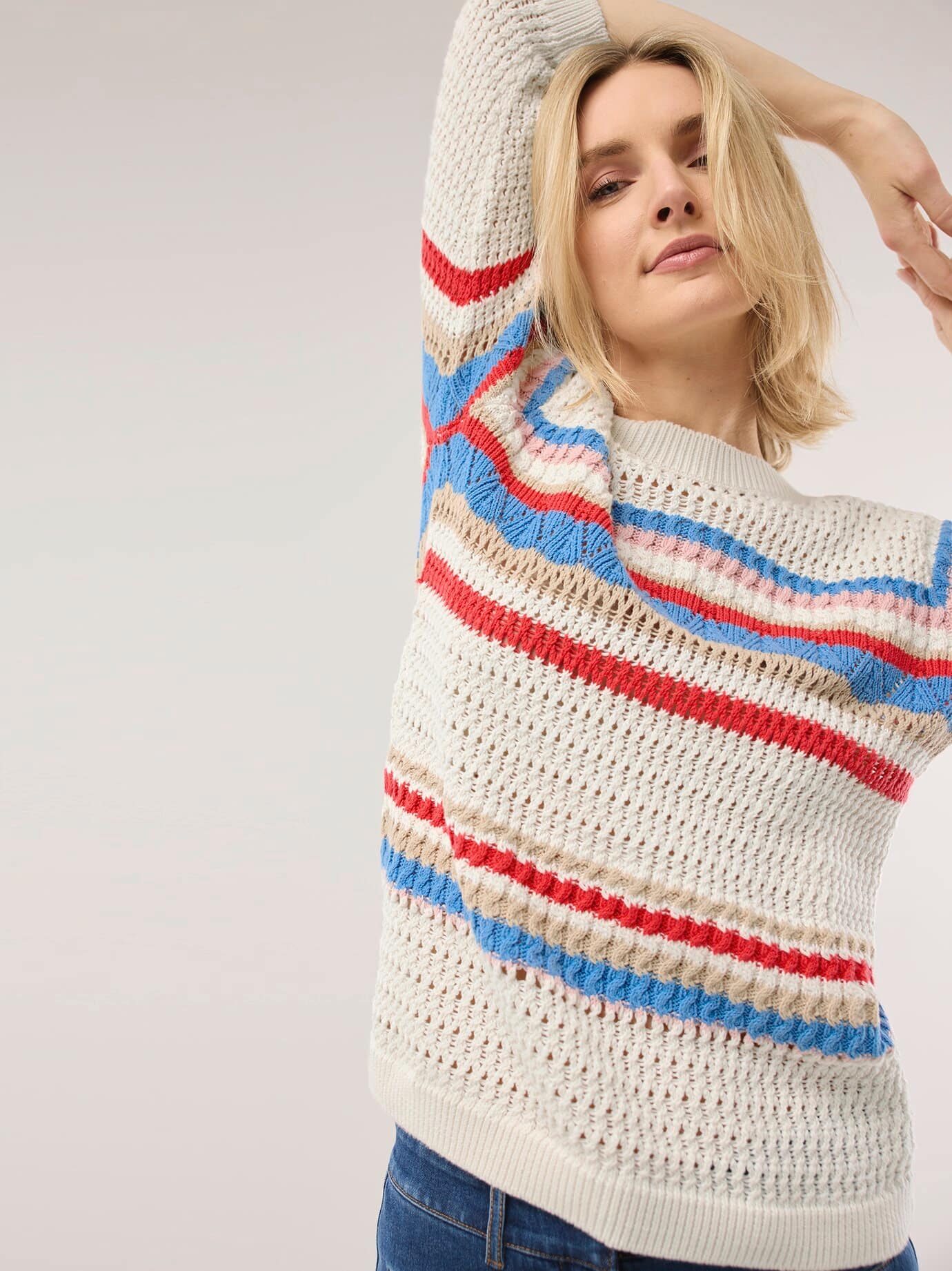 Thumbnail - Pullover im Häkel-Look