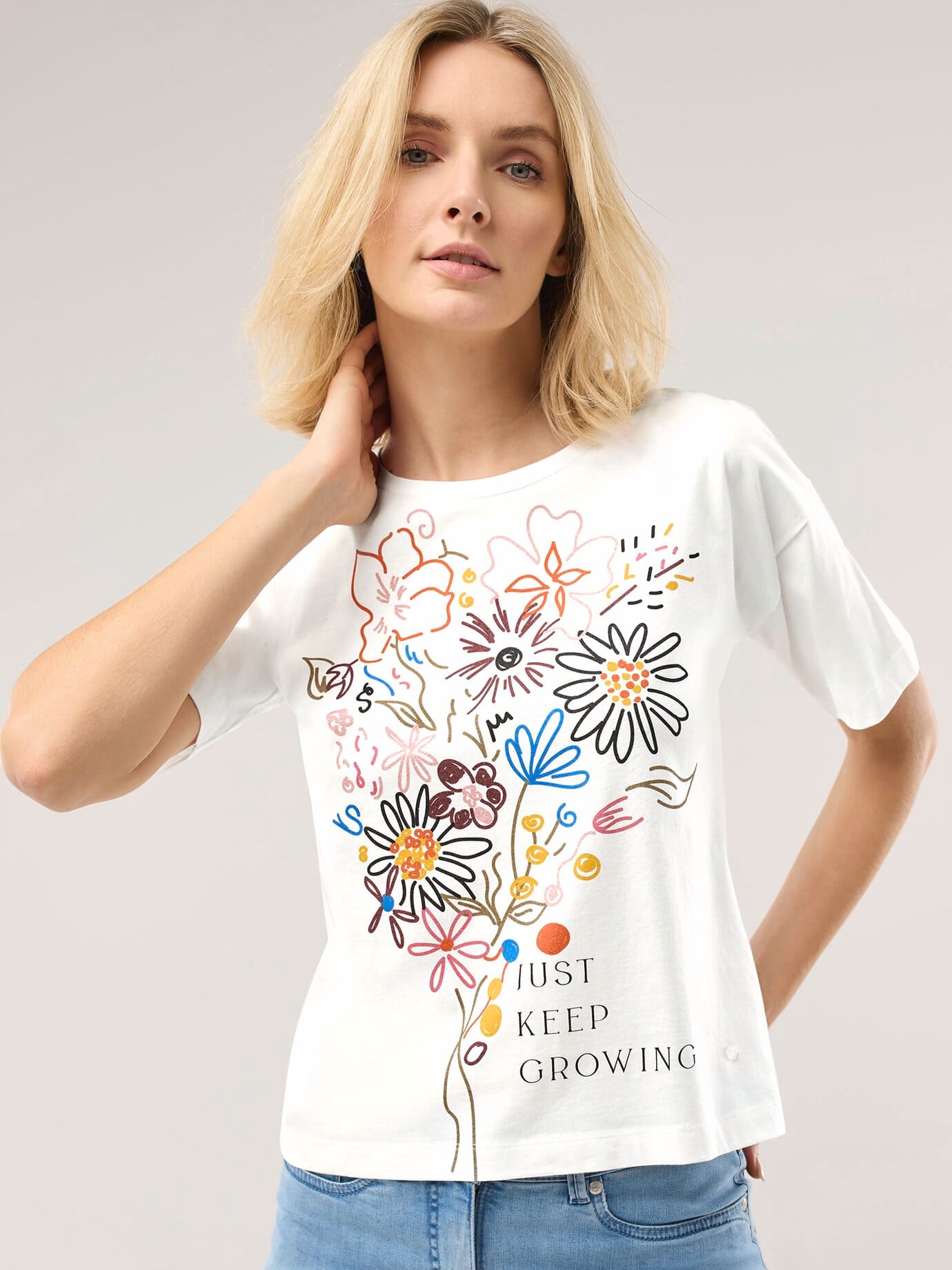 Thumbnail - Baumwollshirt Floral