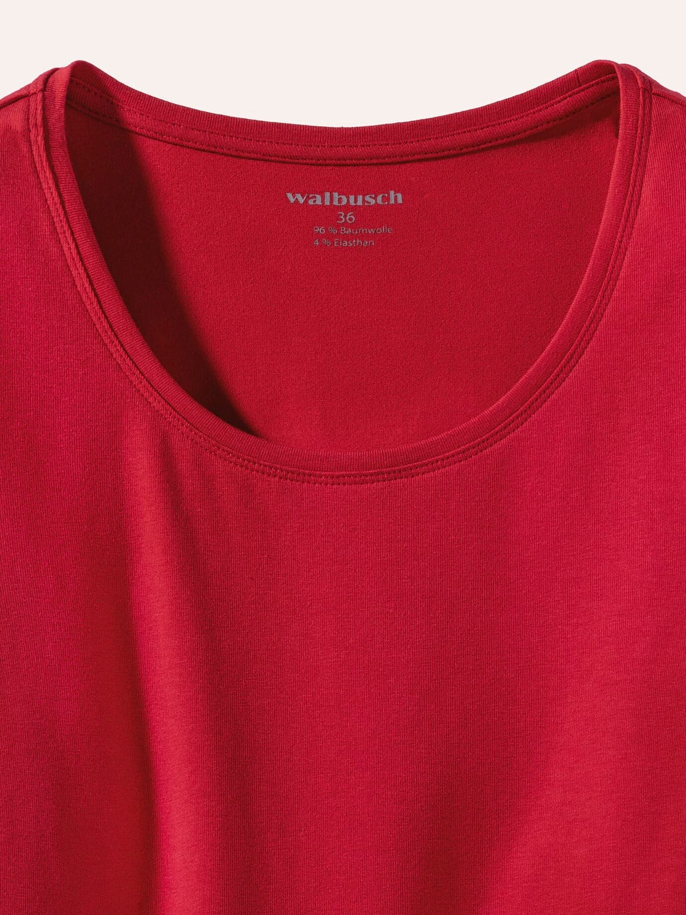 Walbusch Cotton Basic Shirt Half Sleeve Red 46 4