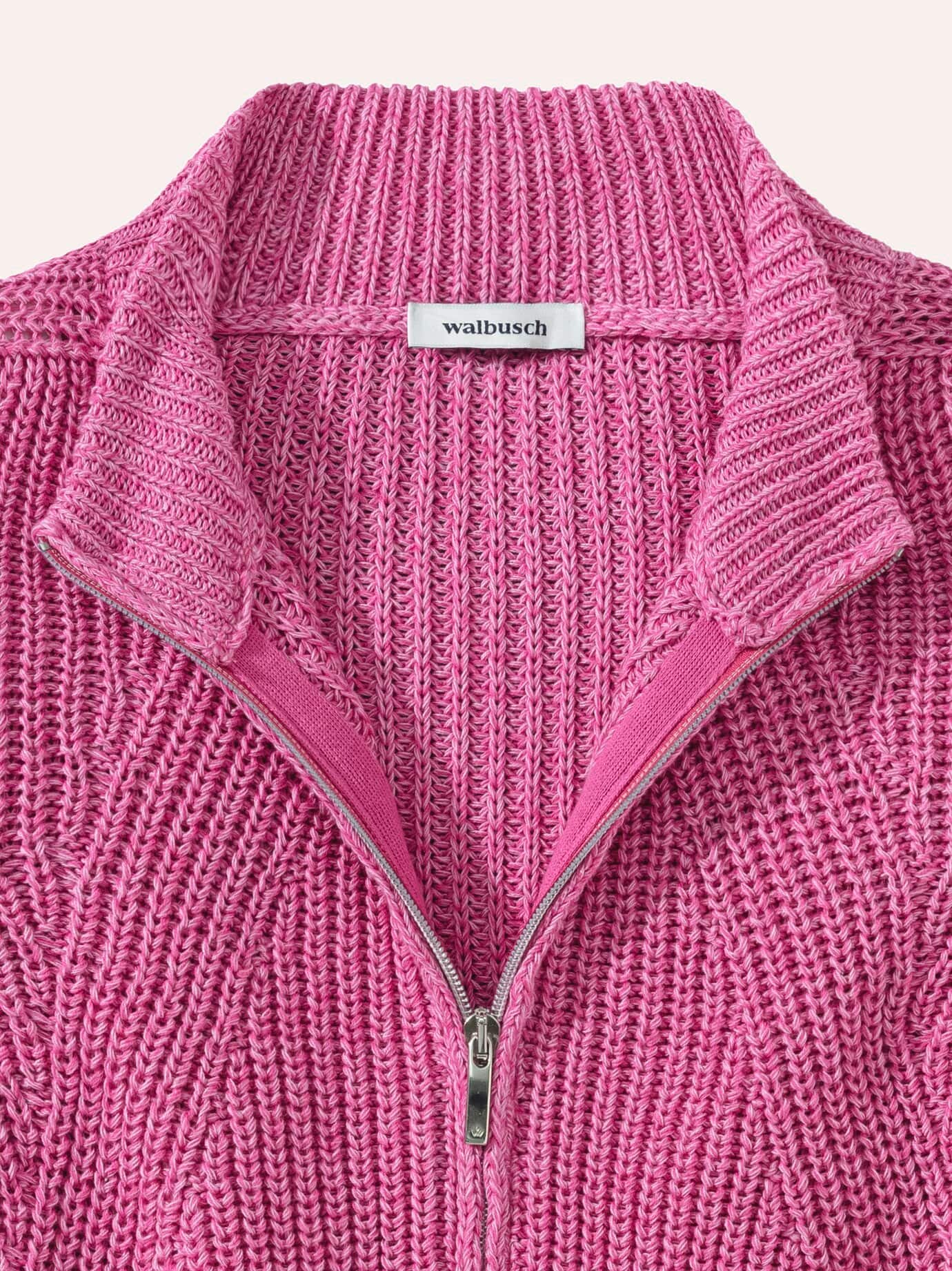 Walbusch Nahtlose Patentstrickjacke Pink Größe 46 4