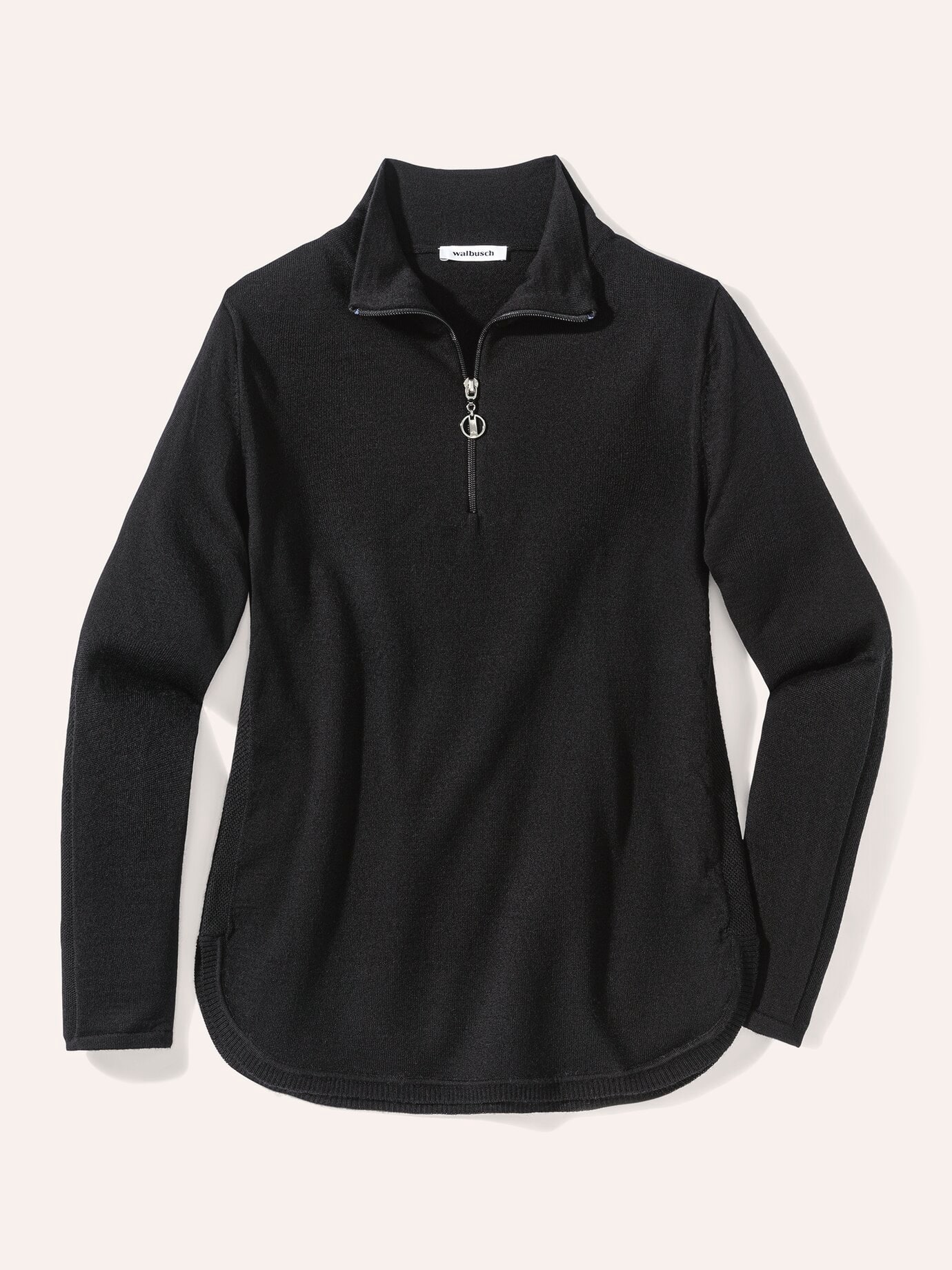 Walbusch Merino-Pullover 100 Prozent, normale Größen, Farbe Schwarz, 52, 100% feinste Merinowolle italienisches Garn Damen 2