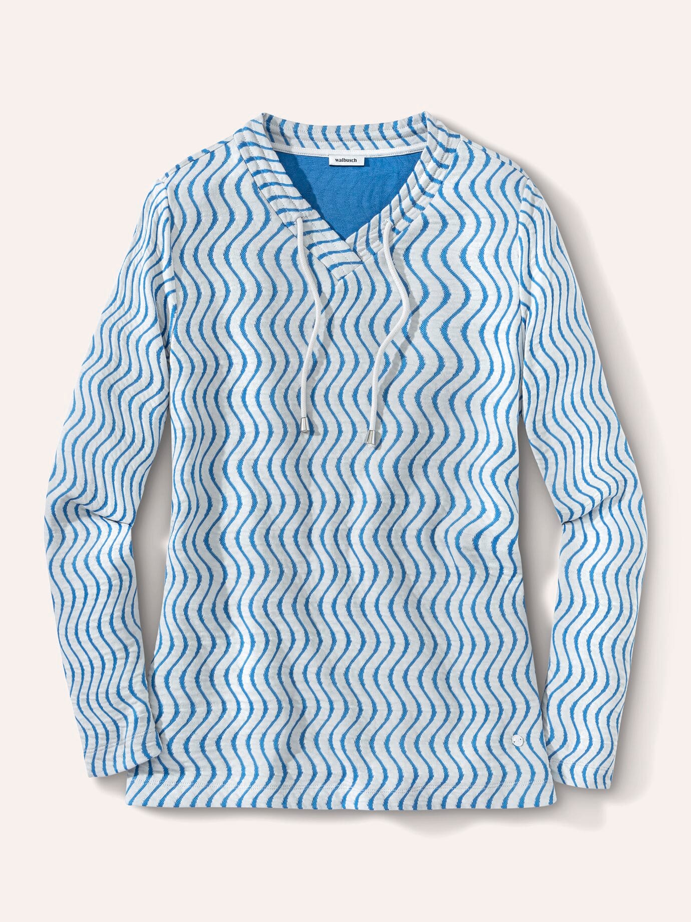 Walbusch Sweatshirt perfekte Welle Blau 40 3