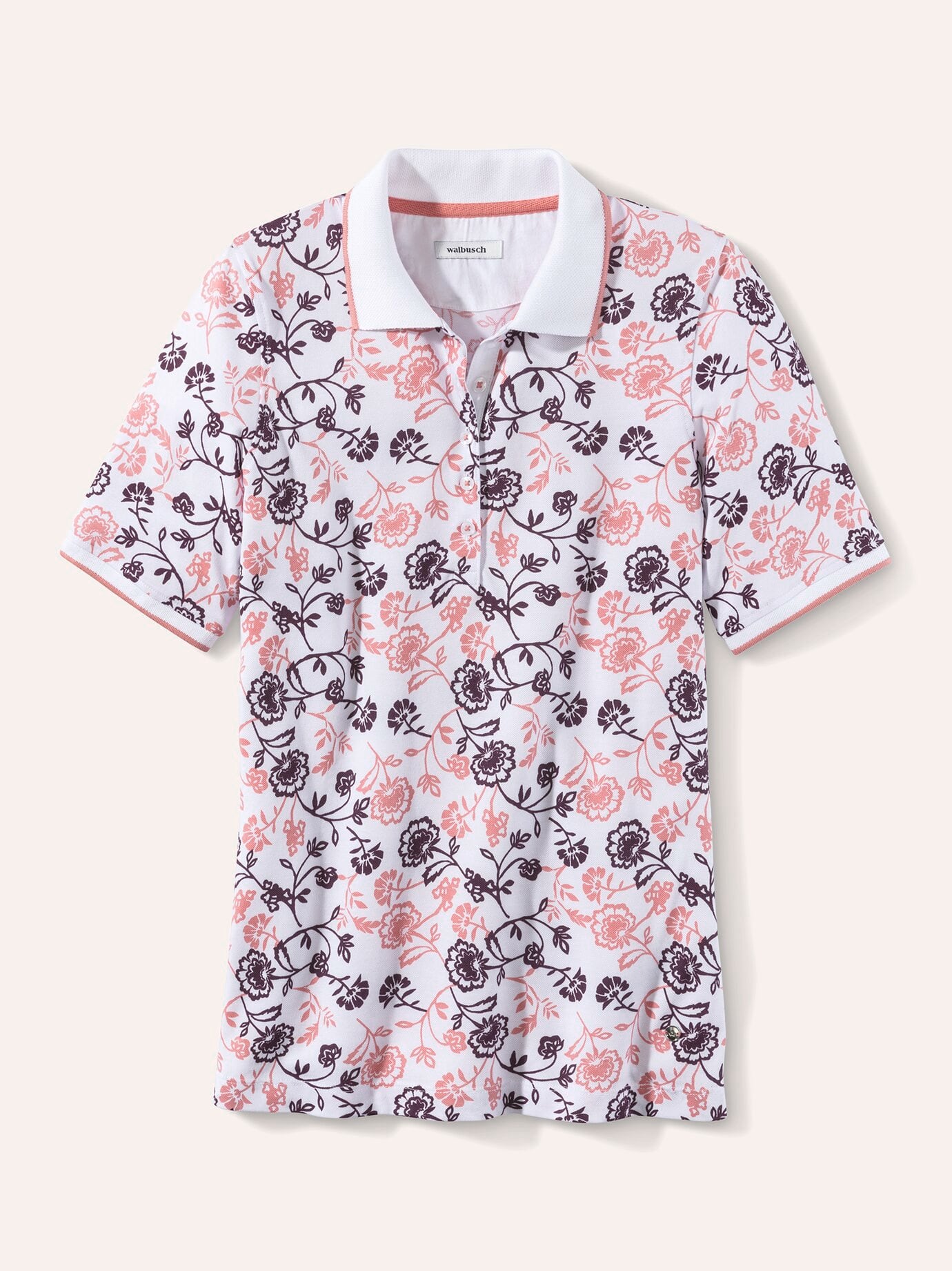 Walbusch Extraglatt-Polo Damen Rosa 42 6