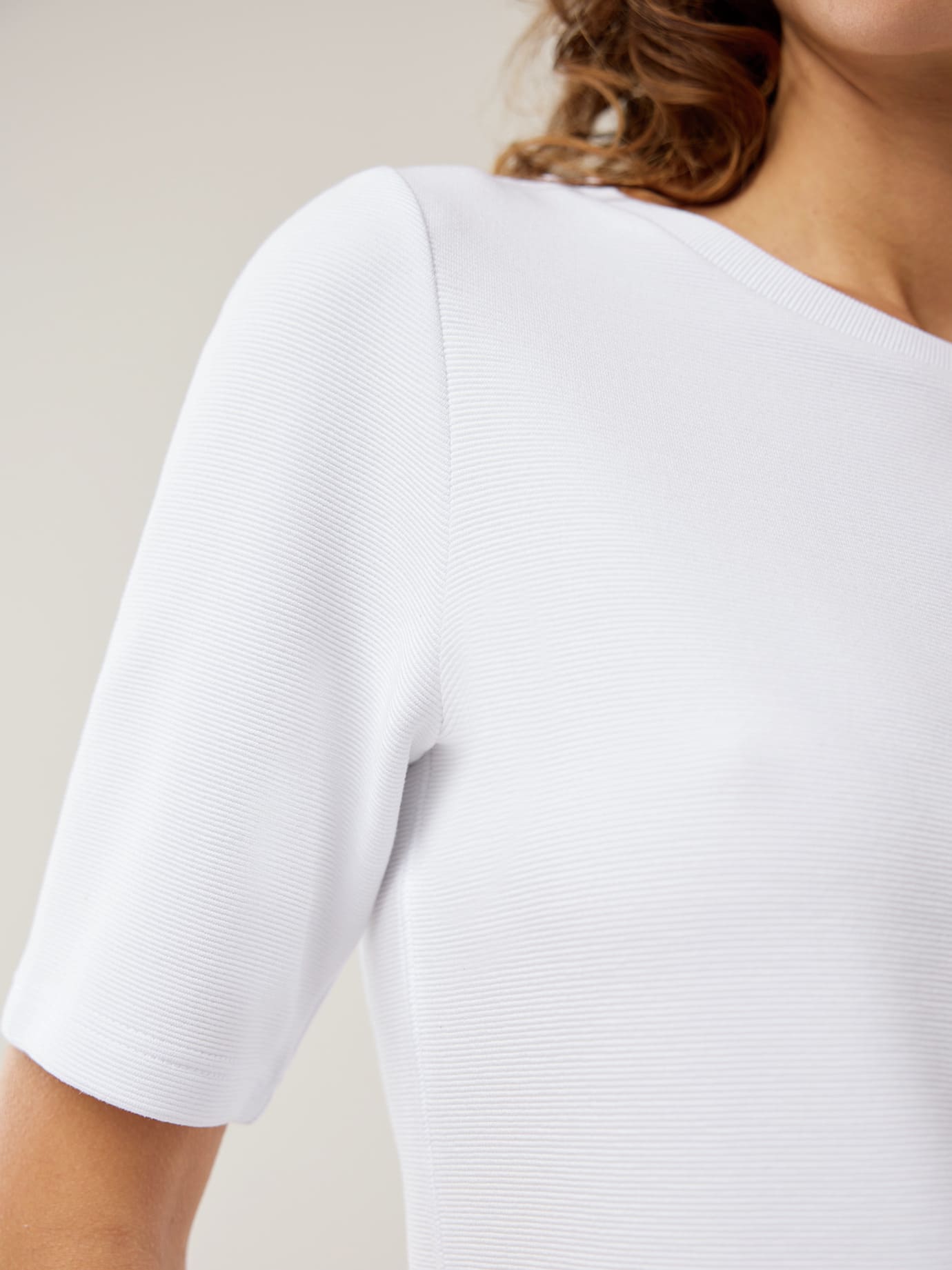 Walbusch Ottoman Shirt, normale Größen, Farbe Weiß, 40, elastische Ottoman-Struktur weicher Viskosemix Damen 2