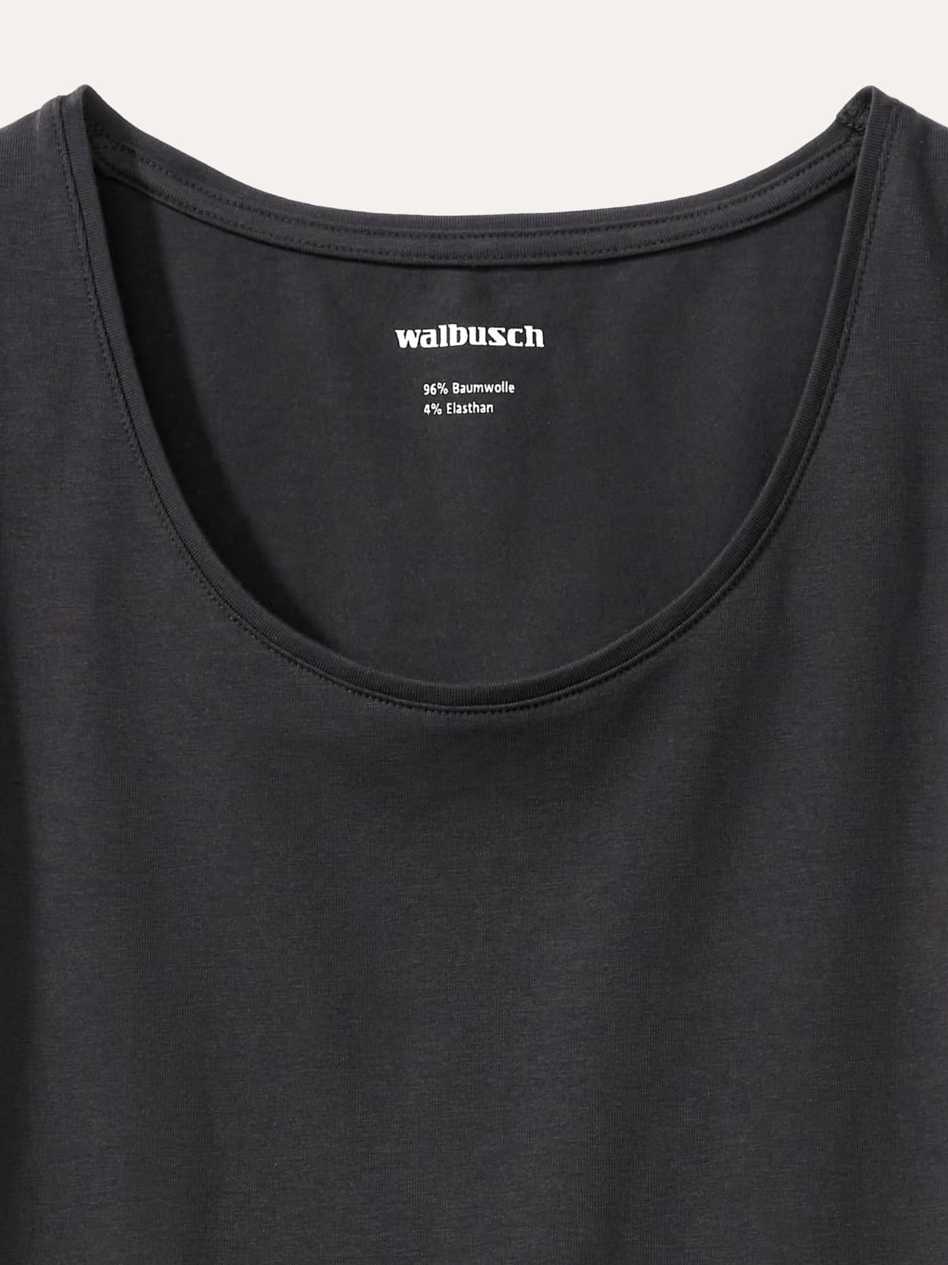 Walbusch Cotton Basic Top Black 38 4