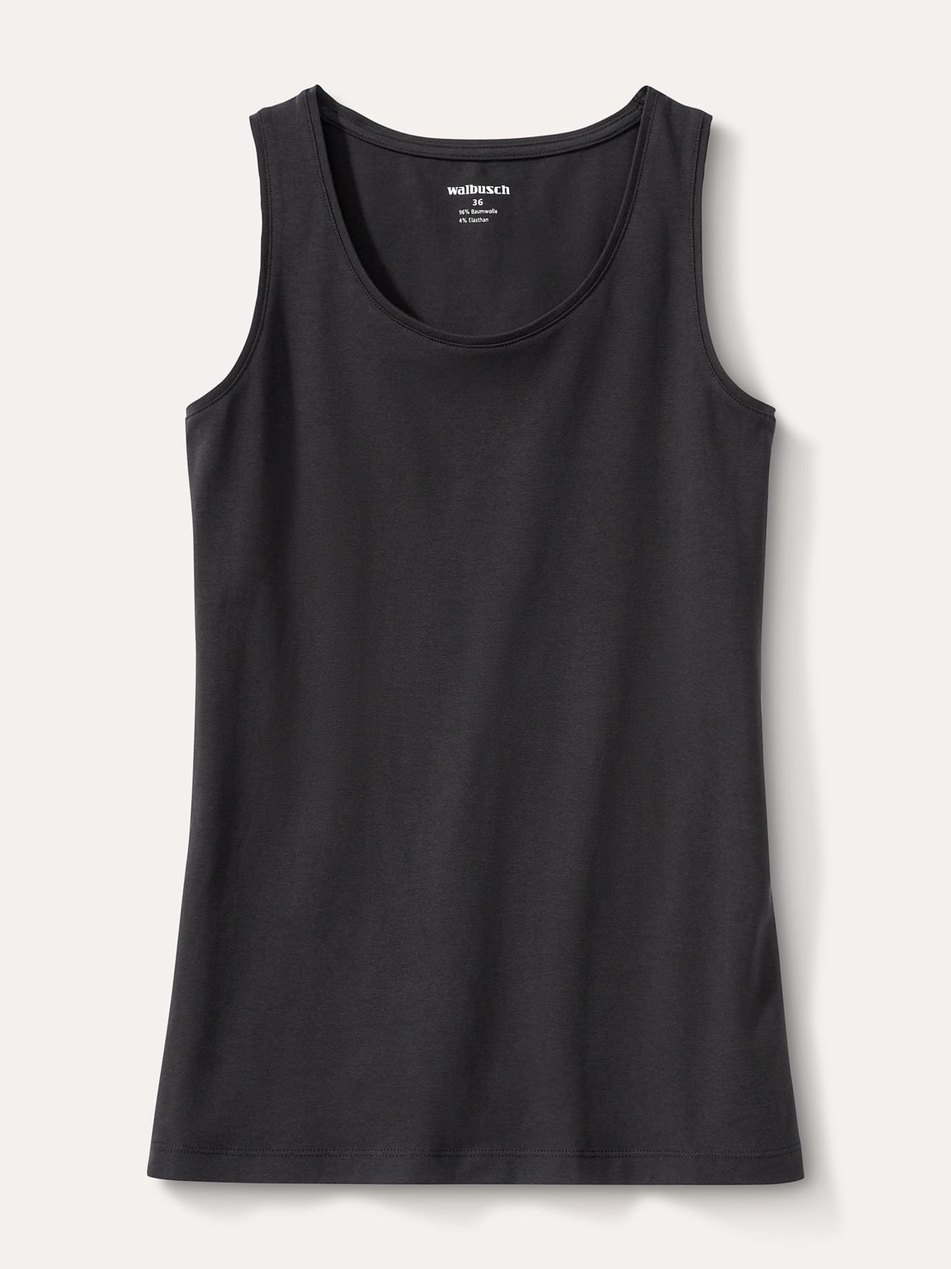 Walbusch Cotton Basic Top Black 38 3