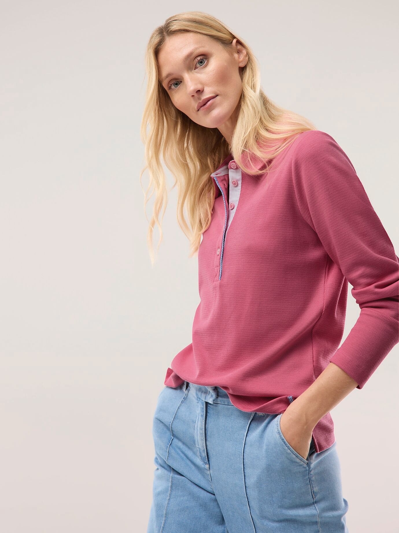 Thumbnail - Poloshirt Strukturmuster