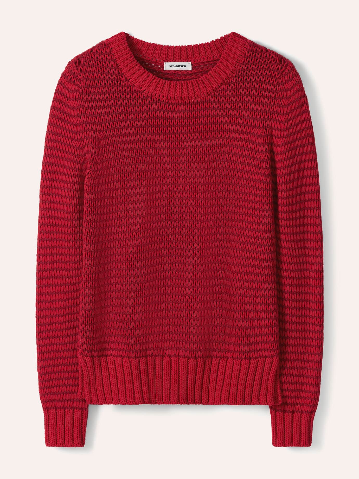 Walbusch Pullover mit dezentem Streifen, normale Größen, Farbe Rot, 46, edles, italienisches Garn feiner Effektstreifen Damen 3