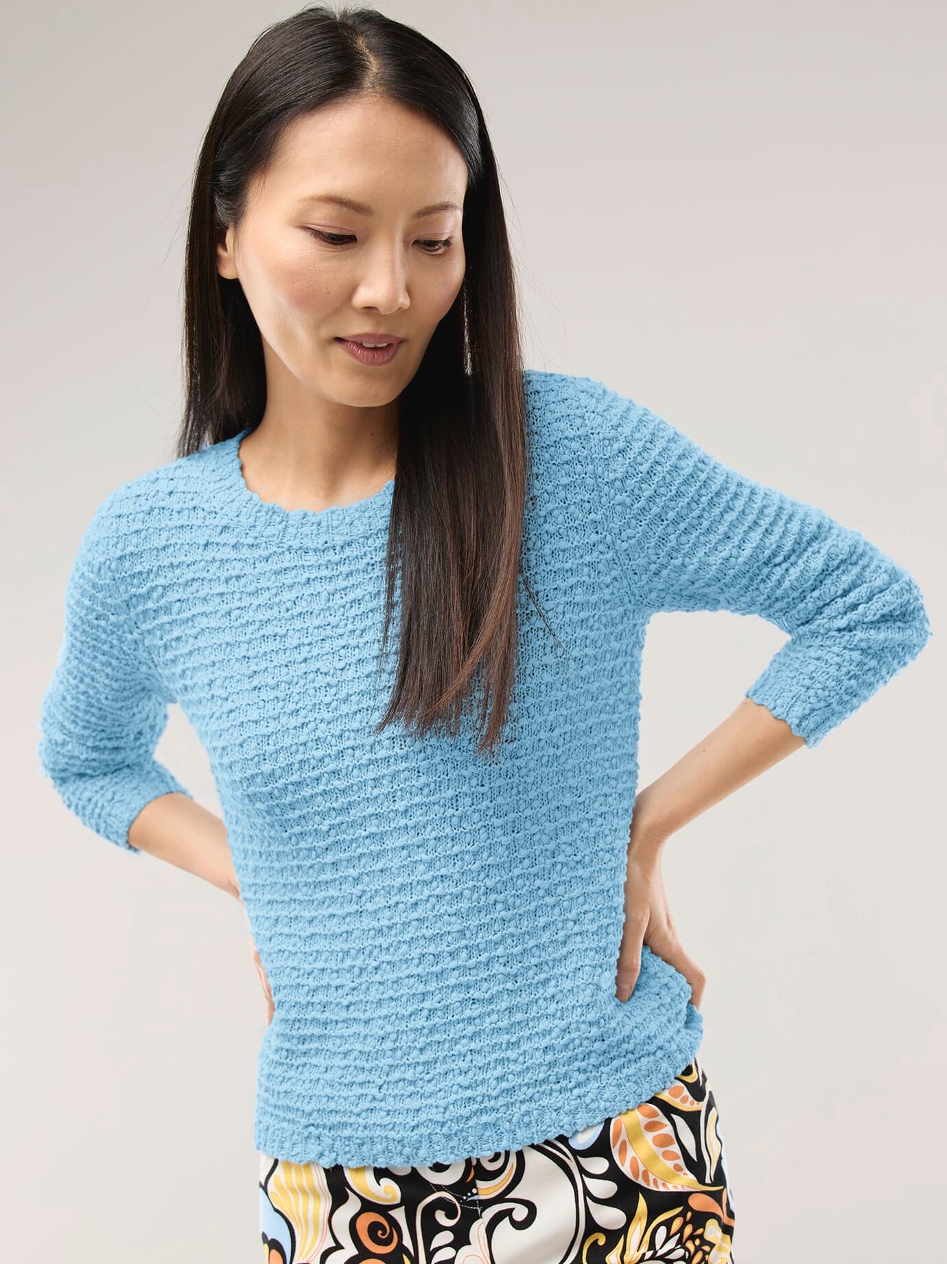 Thumbnail - Strukturpullover mit Noppen-Effekt