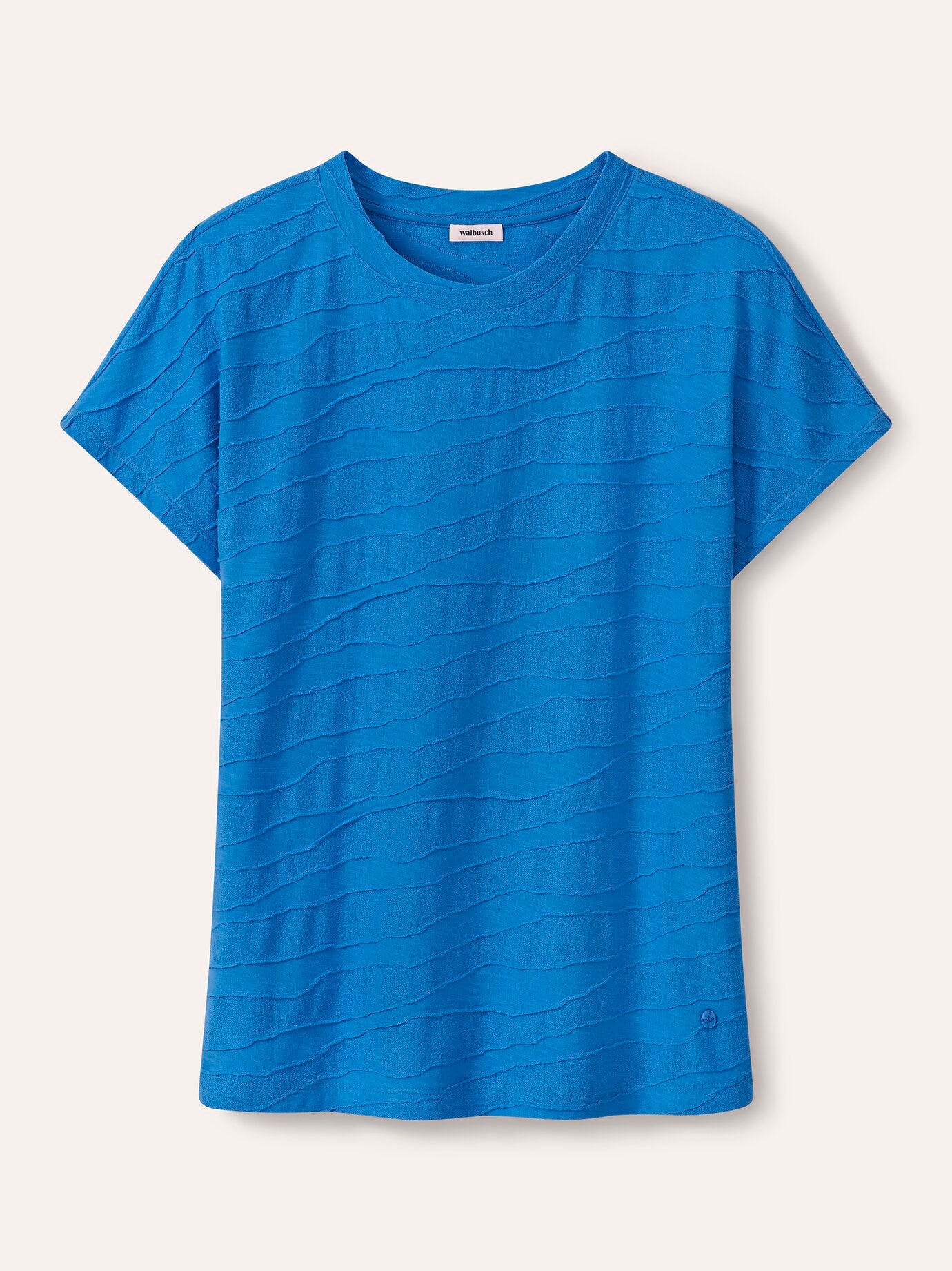 Walbusch Welle Structure Shirt Blue 52 7
