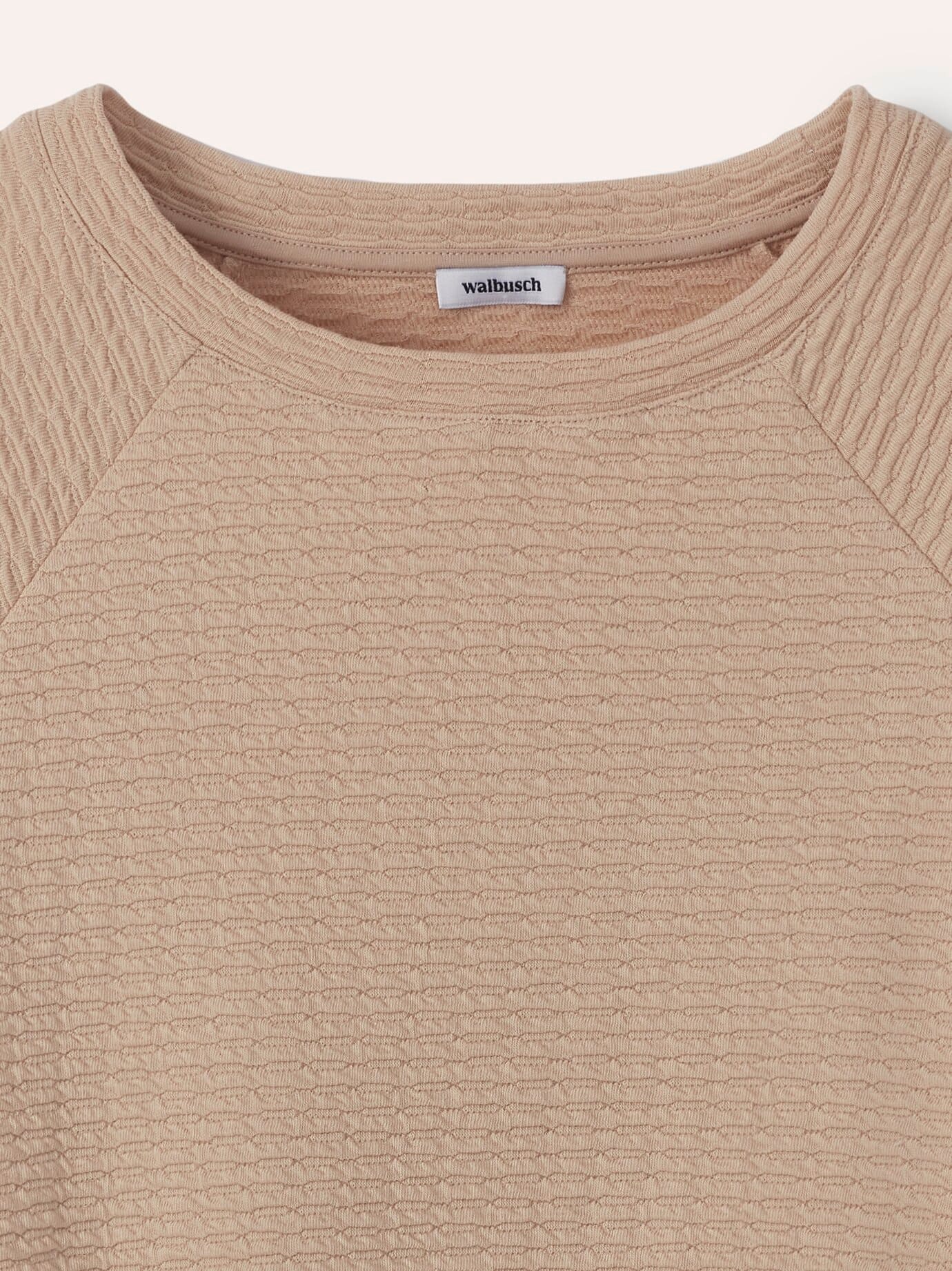 Walbusch Textured Sweatshirt Beige Size 48 4