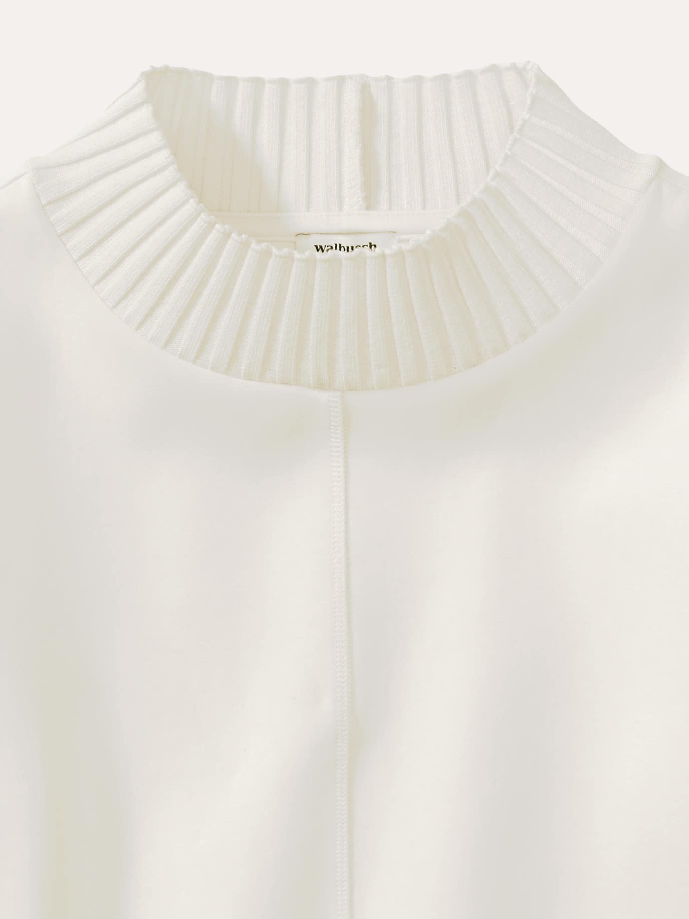 Walbusch Sweatshirt mit Strick Weiß 38 4