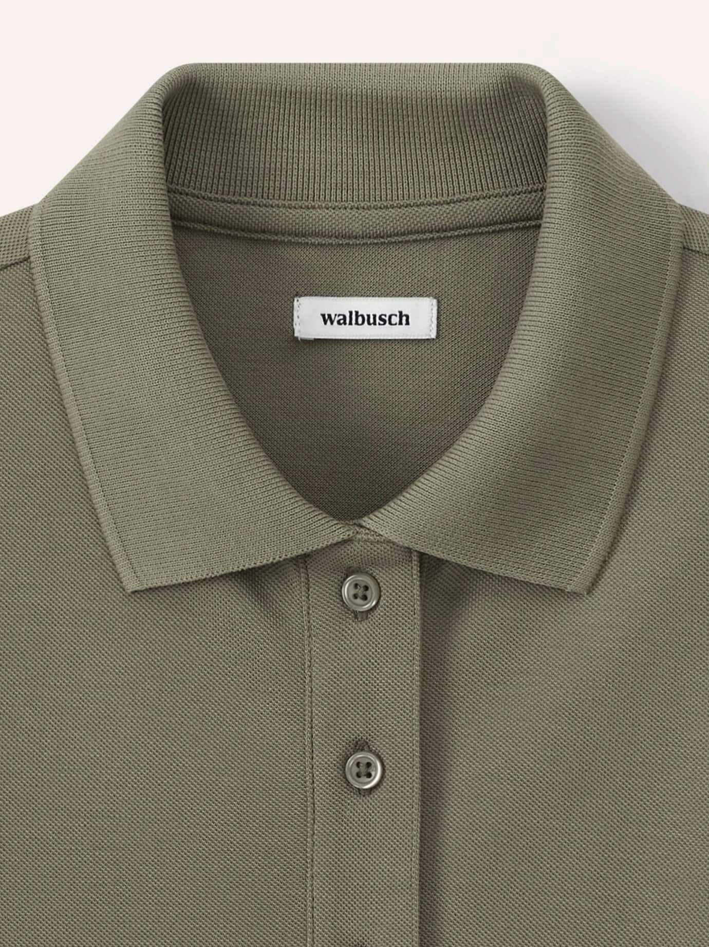 Walbusch Pimacotton Basic Polo Half Sleeve Green 46 4