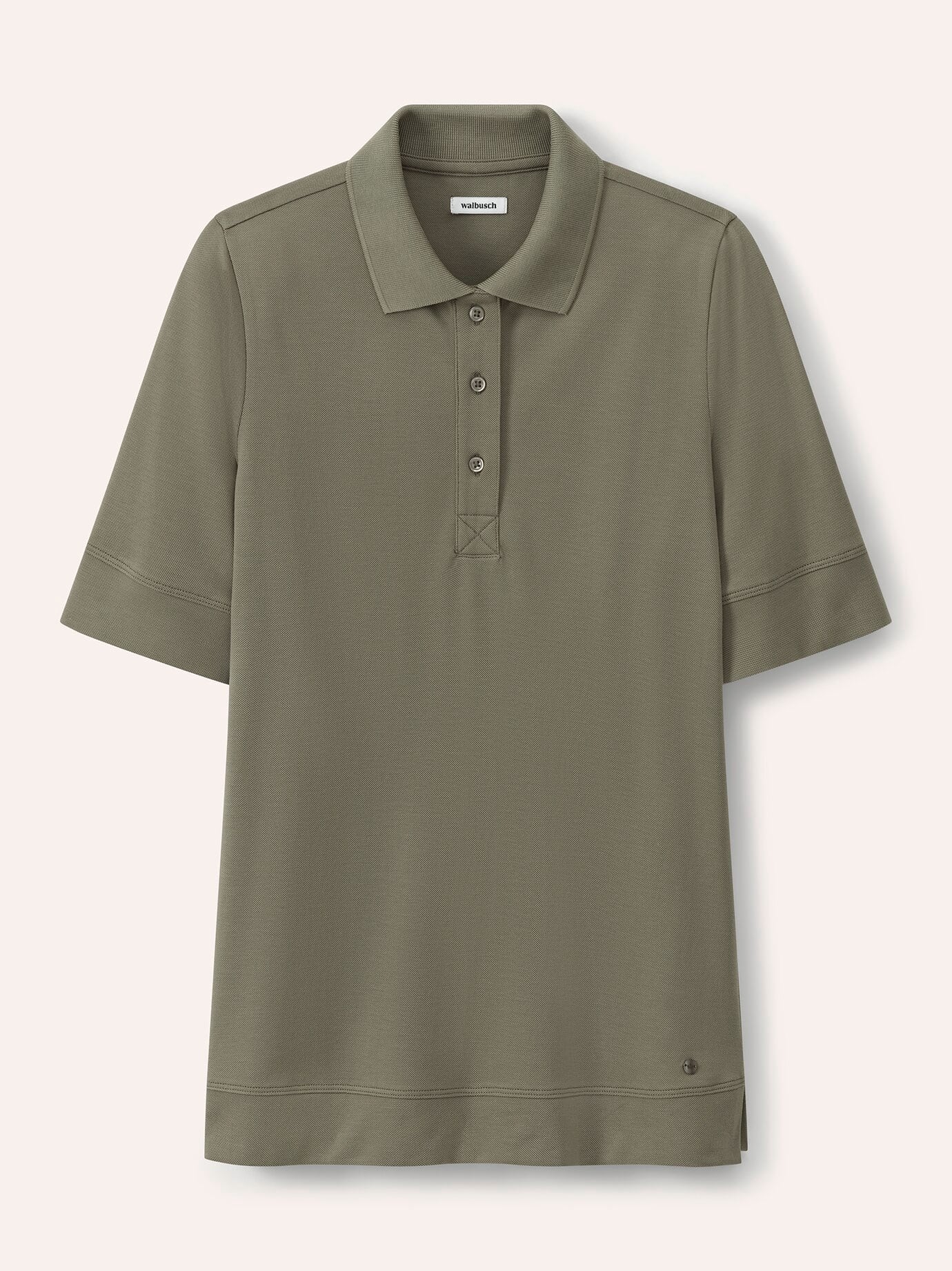 Walbusch Pimacotton Basic Polo Half Sleeve Green 46 3