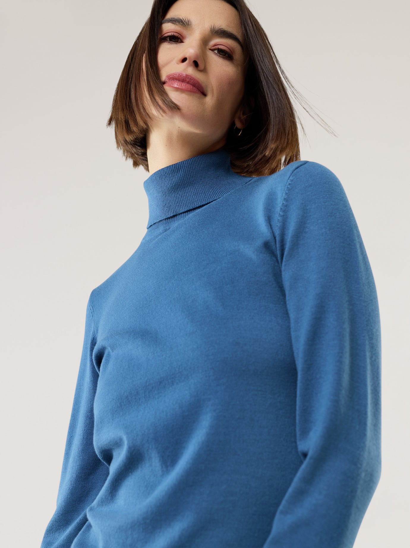 Walbusch Hautschmeichler Women's Turtleneck Blue 40 2