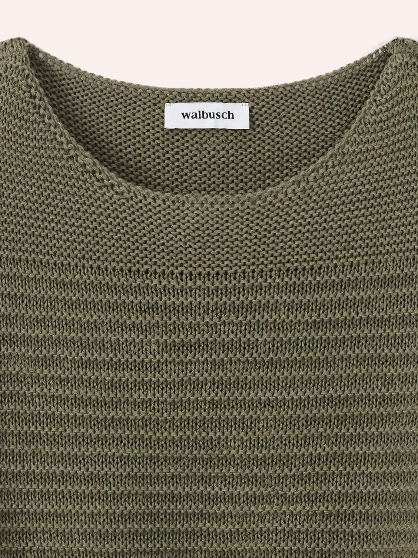 Walbusch Pullover aus Bändchengarn, normale Größen, Farbe Grün, 40, weicher Baumwollmix hochwertiges Bändchengarn Damen 4