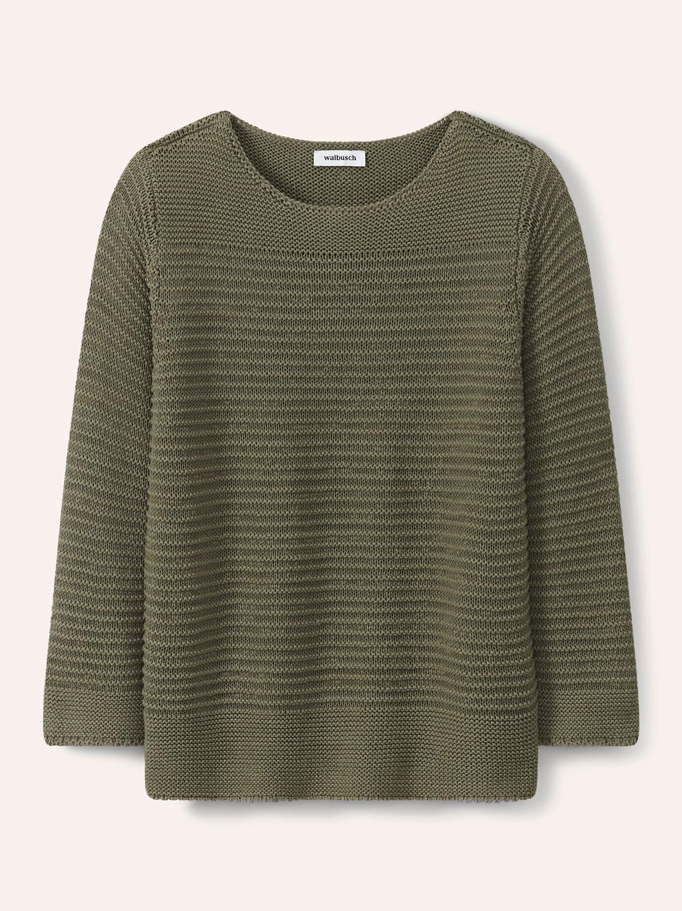 Walbusch Pullover aus Bändchengarn, normale Größen, Farbe Grün, 40, weicher Baumwollmix hochwertiges Bändchengarn Damen 3