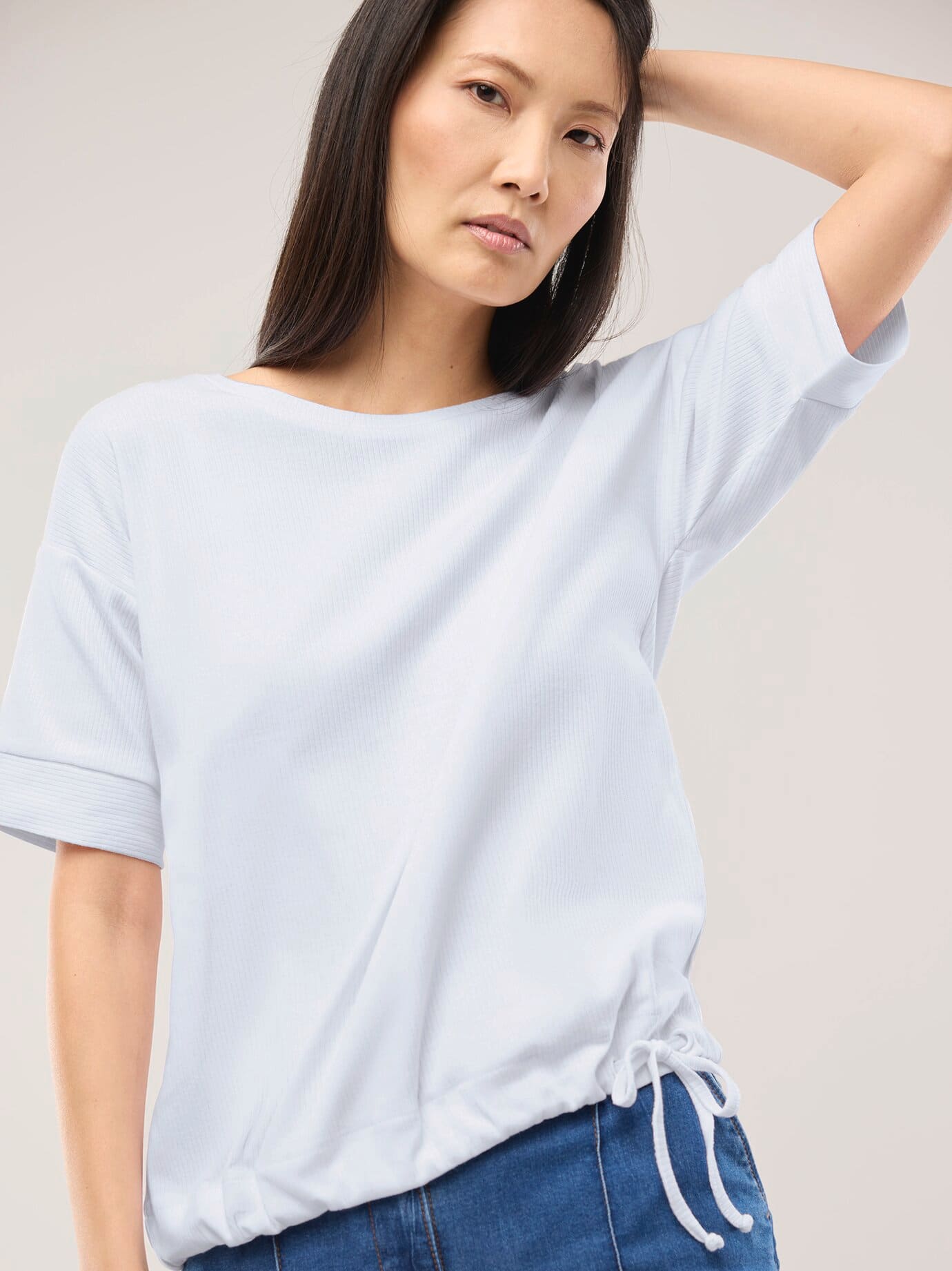 Thumbnail - Blousonshirt in Rippenstruktur