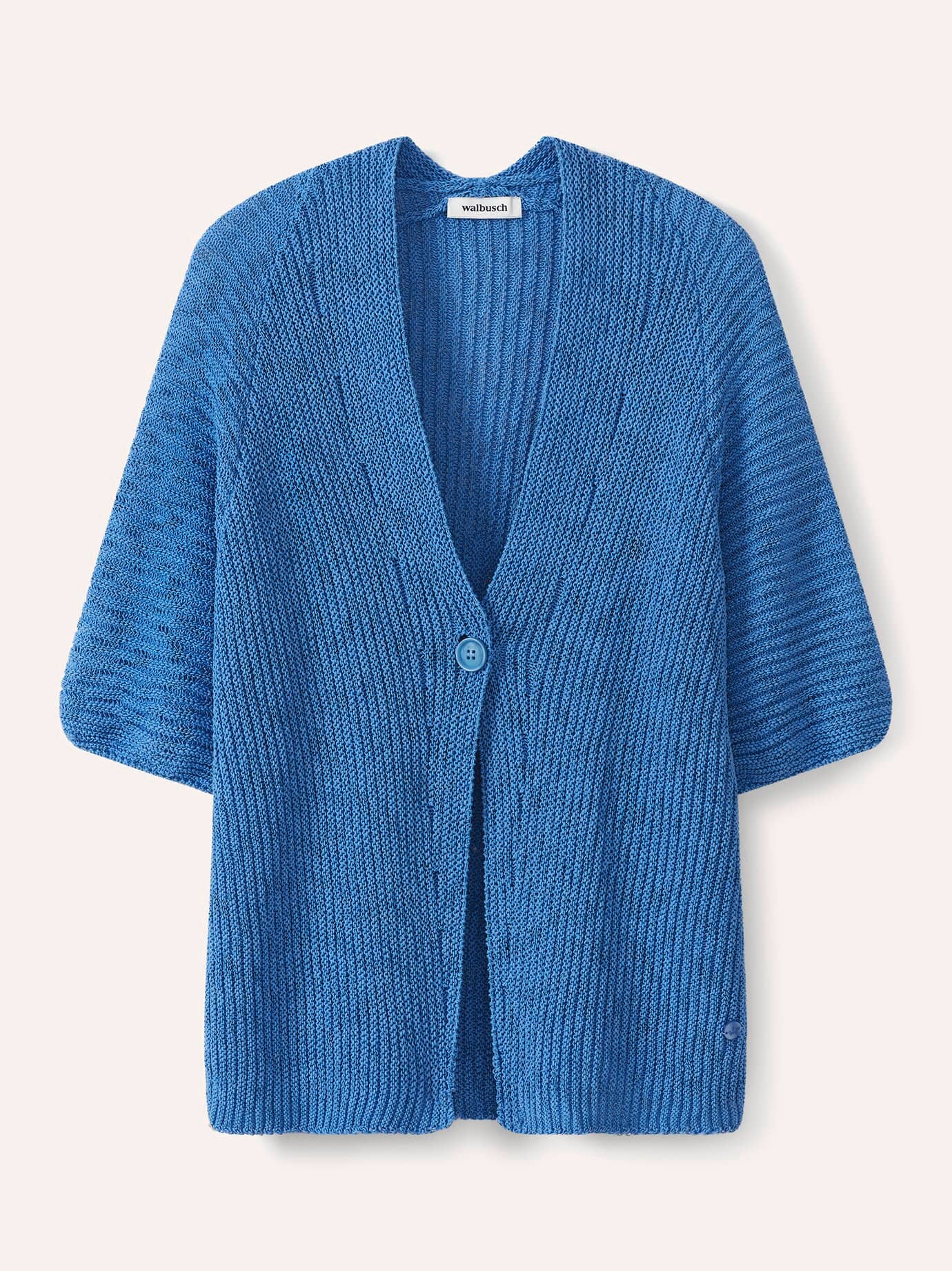 Walbusch Gilet Tricot Fil Ruban Bleu 38 3