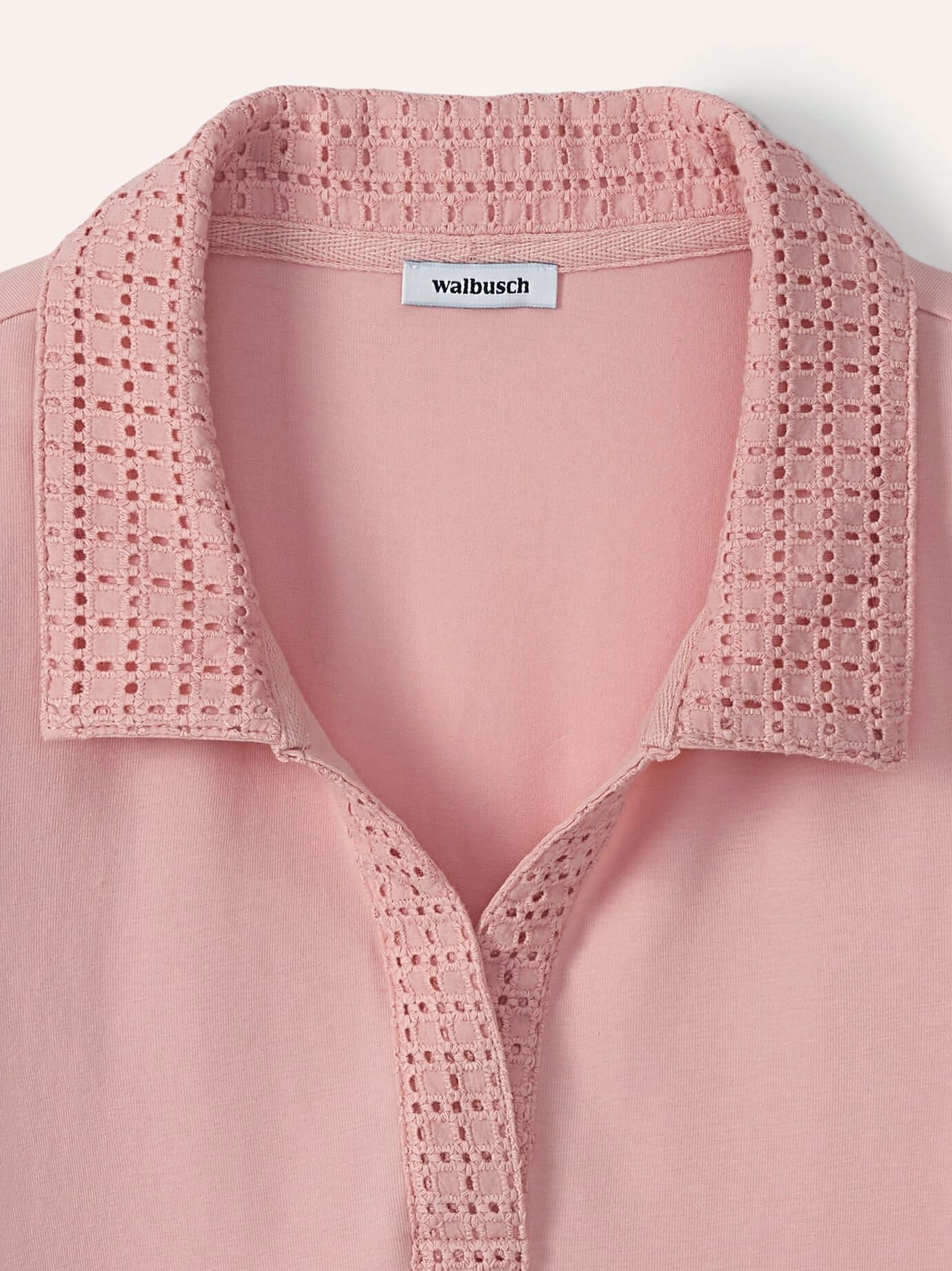 Walbusch Embroidered Polo Shirt Pink Size 48 4