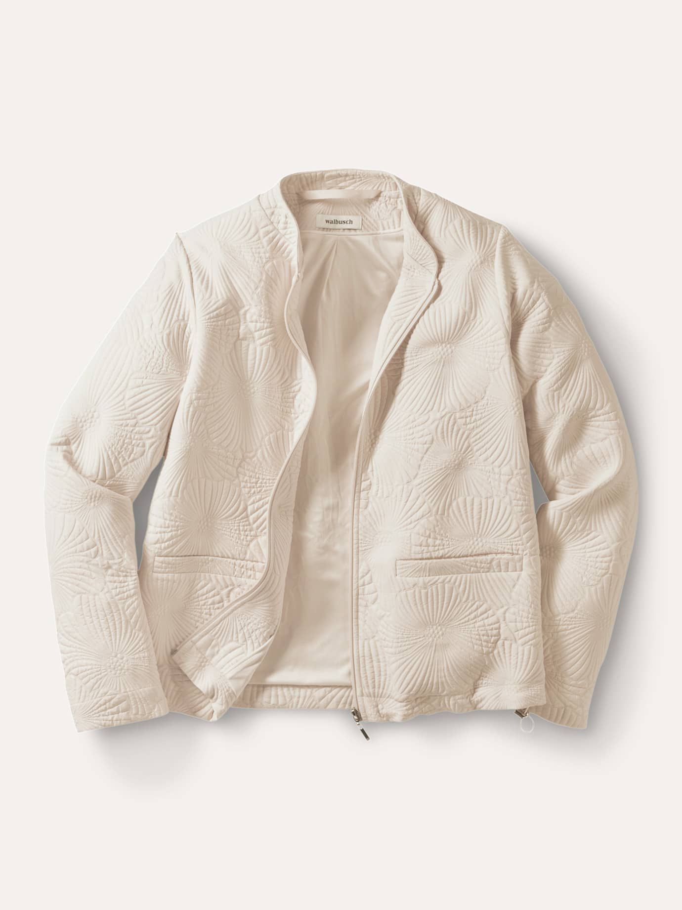 Walbusch Strukturblouson Women's Jacket Beige 38 3