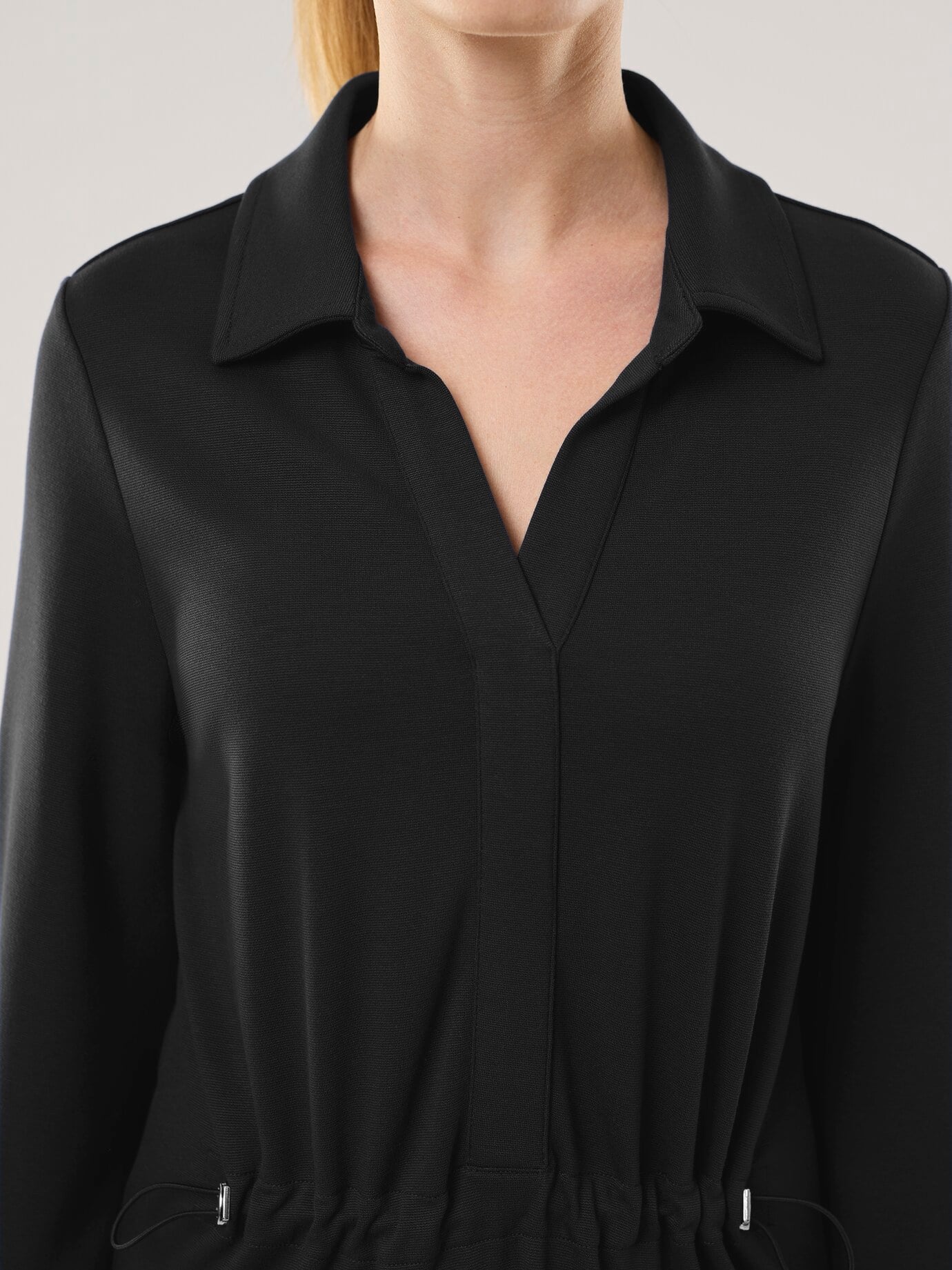 Walbusch Midi Jerseykleid, normale Größen, Farbe Schwarz, 52, weich und leicht figurschmeichelnd Damen 3