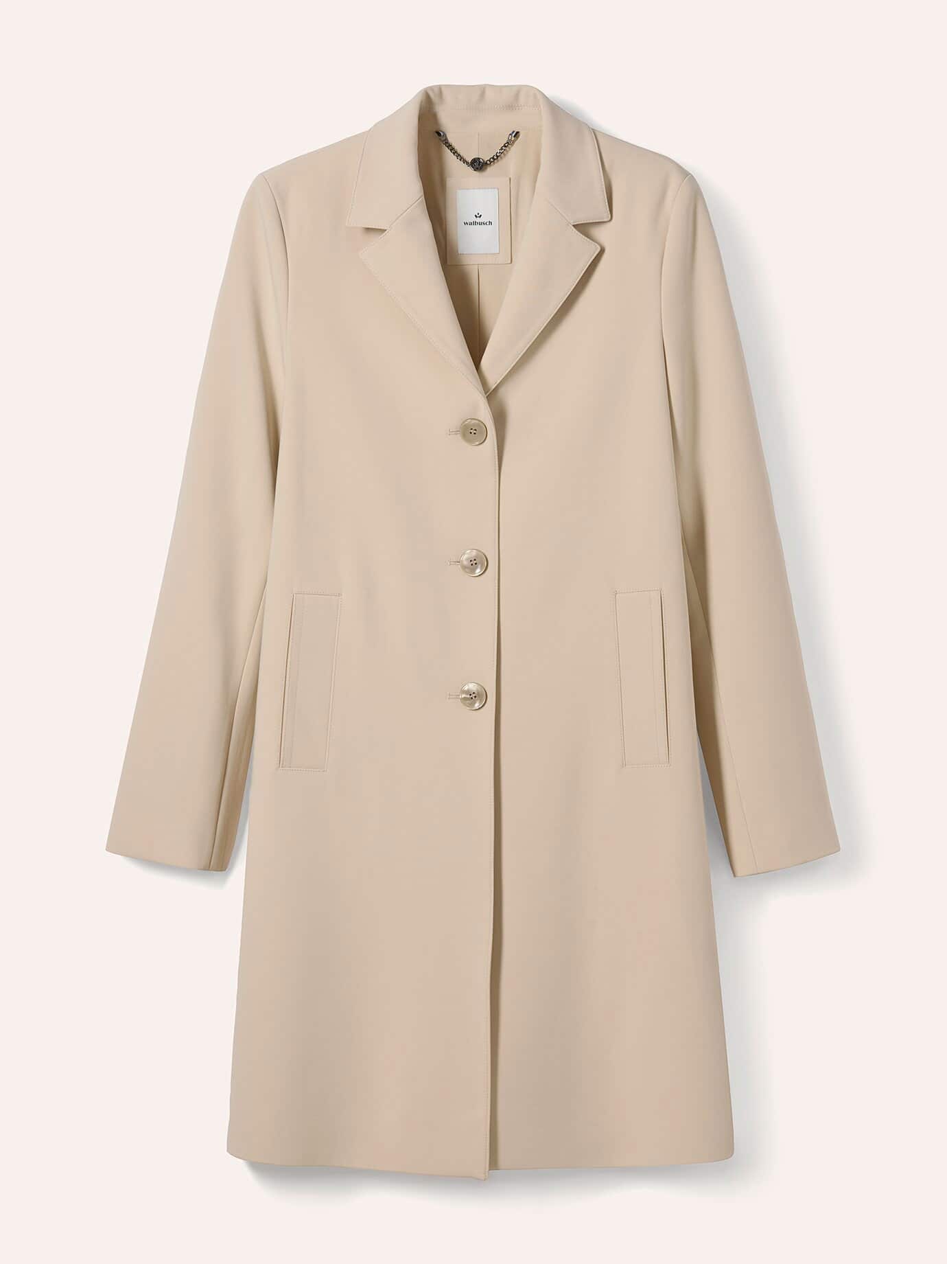 Walbusch Koffermantel Dress-up, normale Größen#Kurzgrößen, Farbe Beige, 50, knitterfrei bequem, da elastisch Damen 3