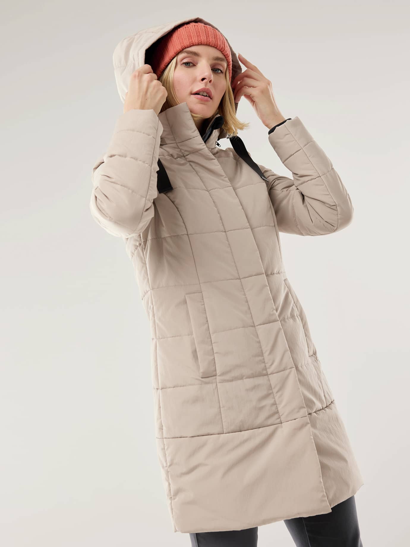 Walbusch Thermozone Quilted Coat Beige 40 2