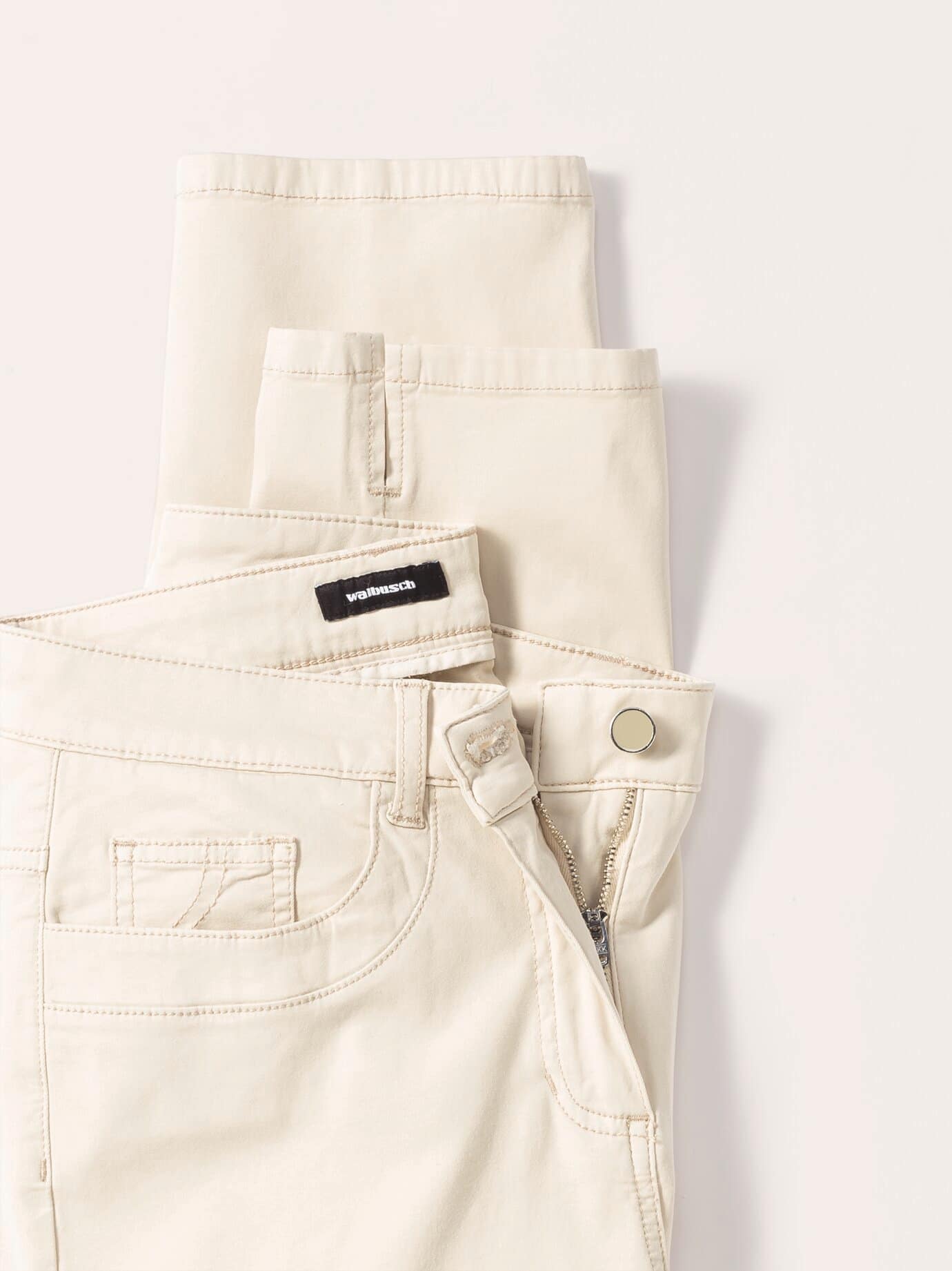 Walbusch Baumwoll-Capri Supersoft Trousers Beige 40 4