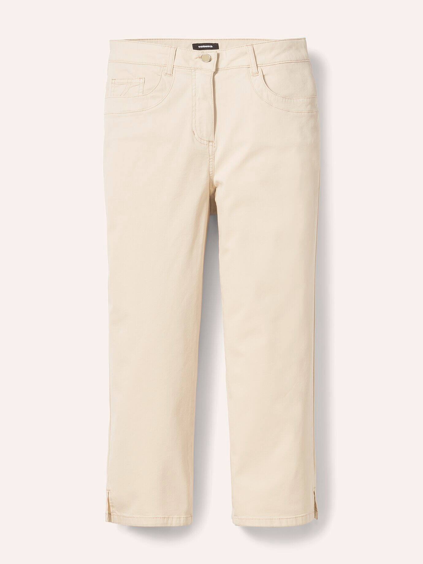 Walbusch Baumwoll-Capri Supersoft Trousers Beige 40 2